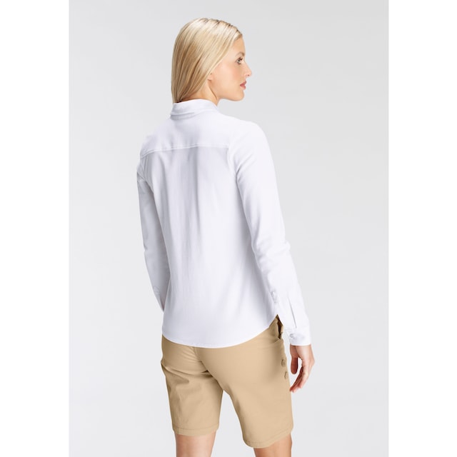 DELMAO Shirtbluse, mit Polokragen und Kontrastdetails ---NEUE MARKE! kaufen  im OTTO Online Shop