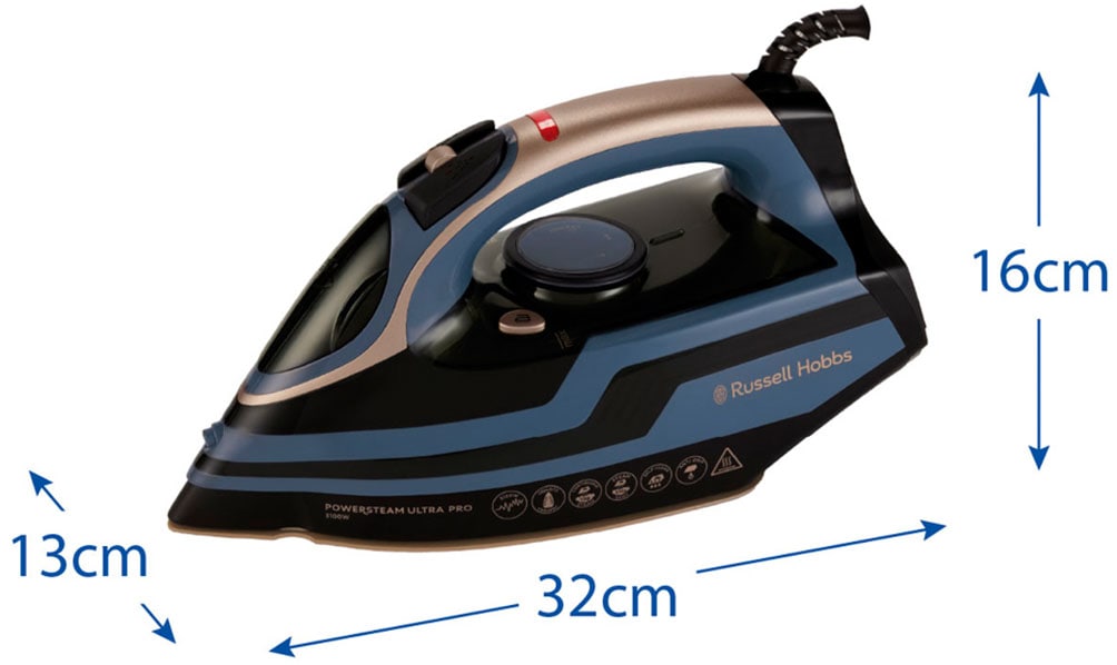 RUSSELL HOBBS Dampfbügeleisen »22470-56, Reisedampfbügeleisen« 830 W Keramik-Bügelsohle, 70g/min , 210g/ min Dampfstoß, Selbstreinigung