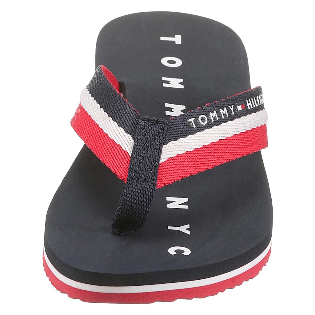 Tommy Hilfiger Zehentrenner »TOMMY LOVES NY BEACH SANDAL«