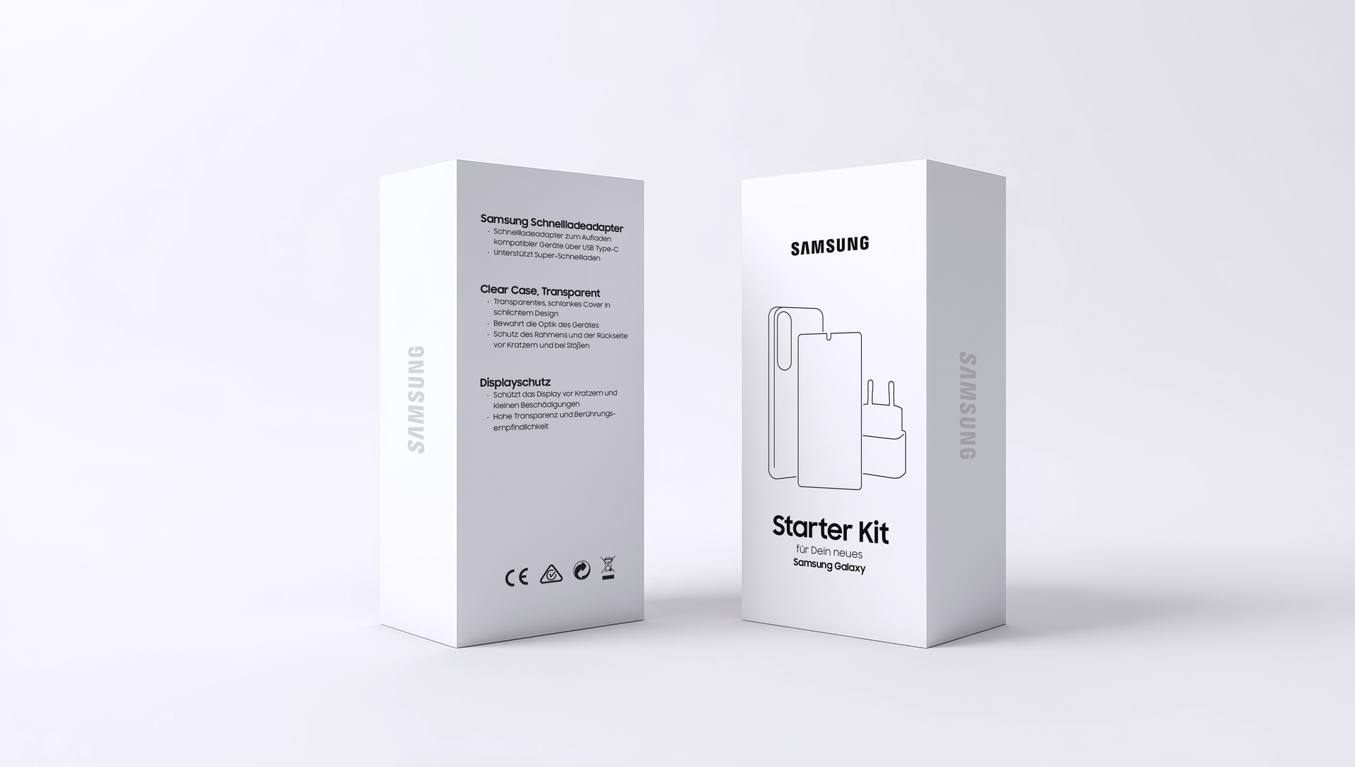 Samsung USB-Ladegerät »Starterkit für Galaxy S26 Ultra - Original Case + Glas + 25 W Charger«