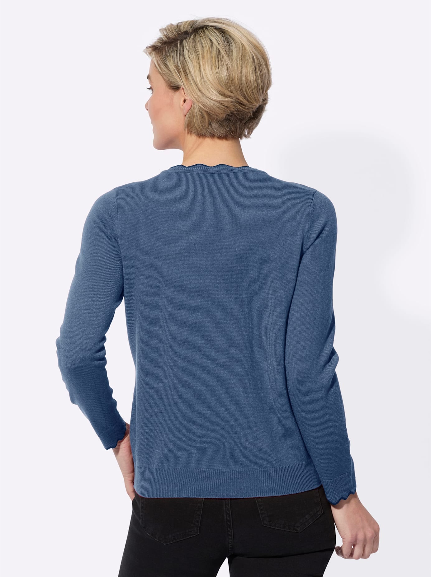 Classic Basics V-Ausschnitt-Pullover »Feinstrick-Pullover«
