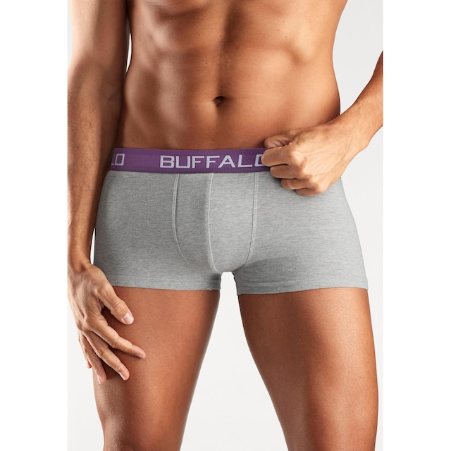 Buffalo Boxershorts, (Packung, 4 St.), in Hipster-Form mit Kontrastbund  online kaufen bei OTTO