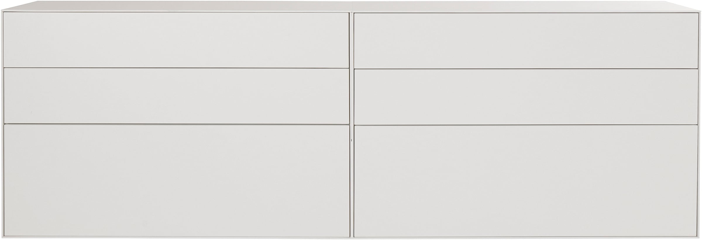 LeGer Home by Lena Gercke Sideboard »Essentials«, (2 St.), Breite: 224cm, MDF lackiert, Push-to-open-Funktion
