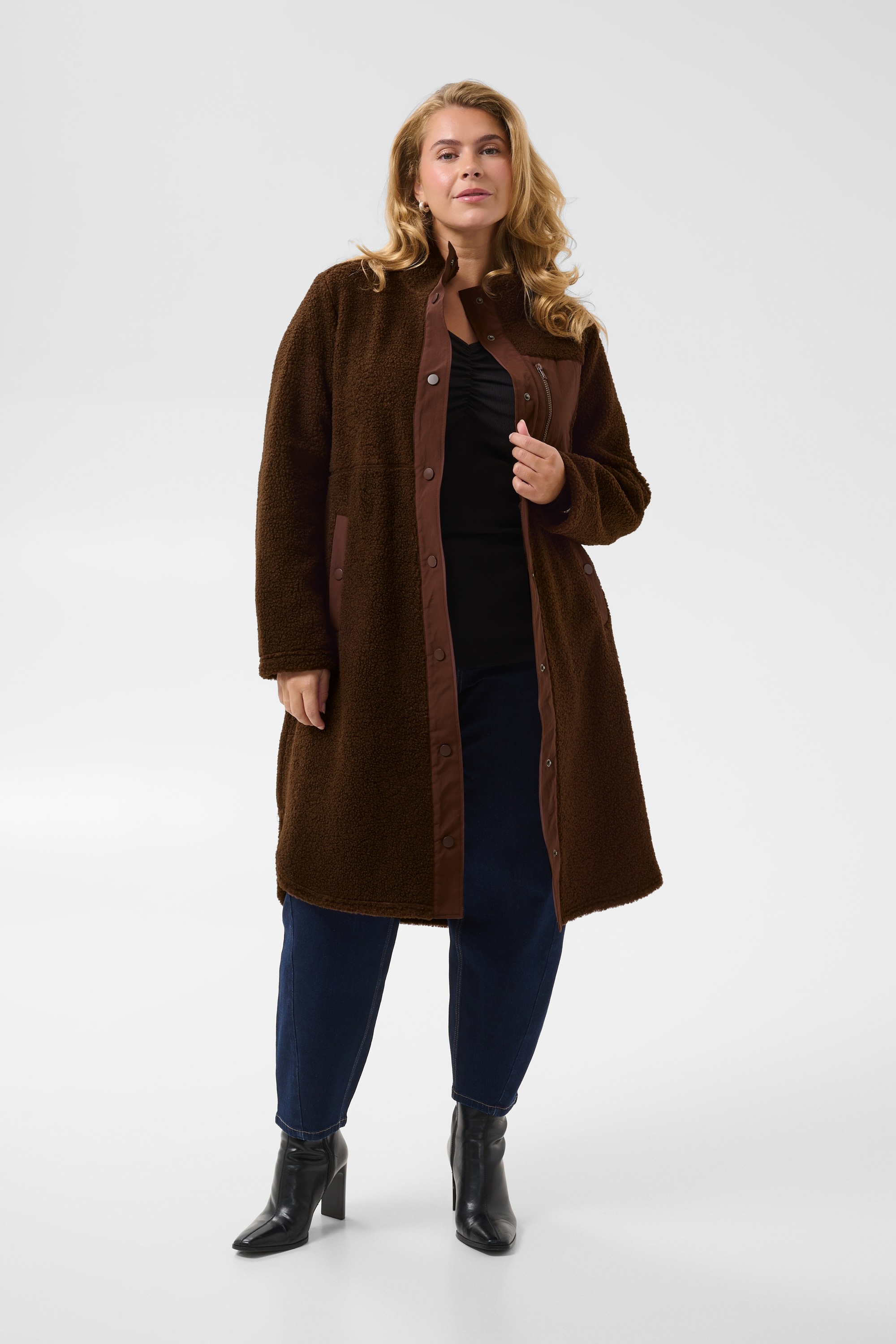 KAFFE Curve Wintermantel »KAFFE Curve Jacke KCsally«