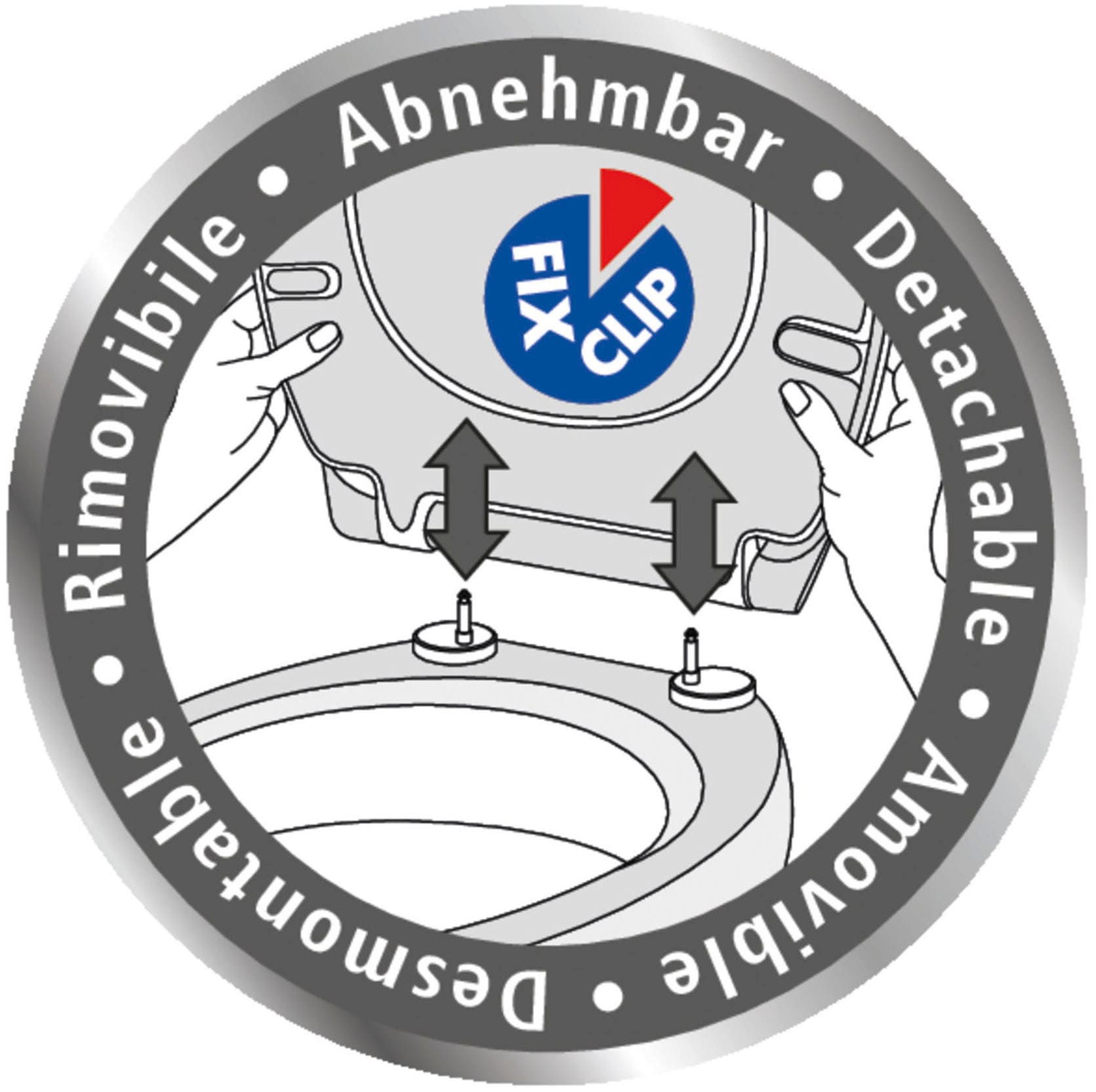 WENKO WC-Sitz »Gubbio« Duroplast, mit Absenkautomatik
