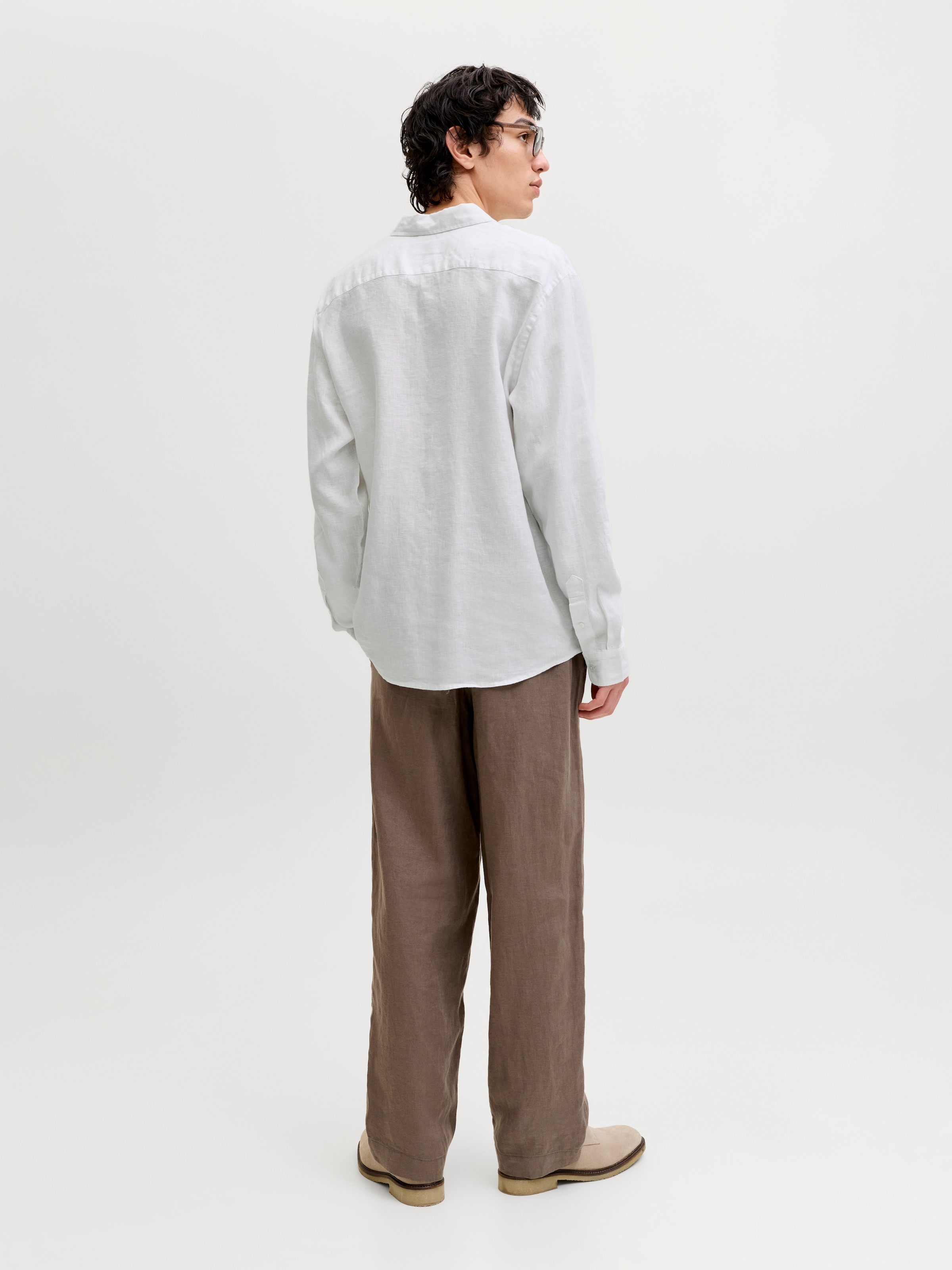 Jack & Jones Langarmhemd »JPRBLALAWRENCE LINEN LS SHIRT SN«
