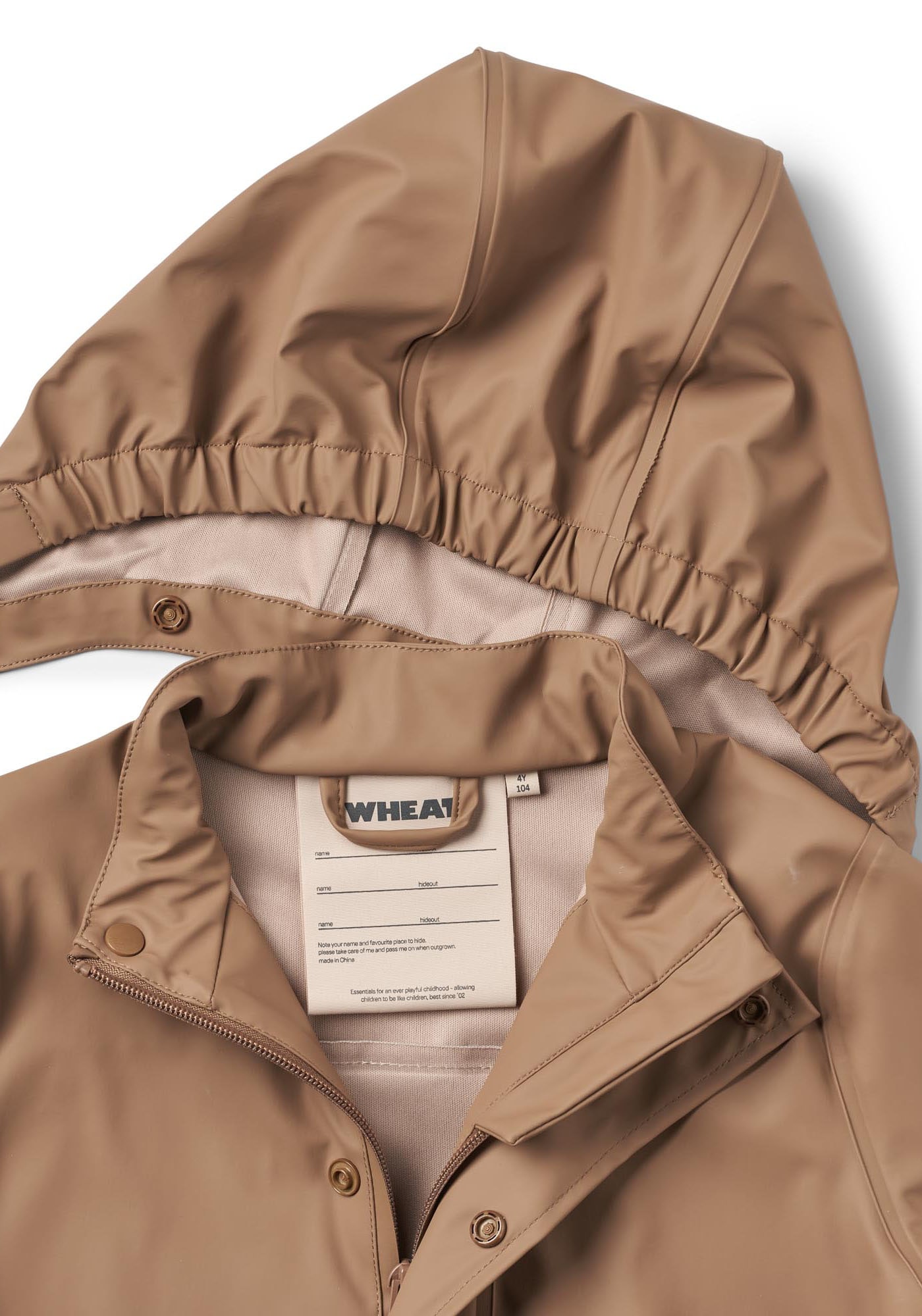WHEAT Regenjacke »Rainwear Ola Set«, (Set, 2 St.), mit Kapuze, mit passender Regenhose, wasserdicht und schmutzabweisend