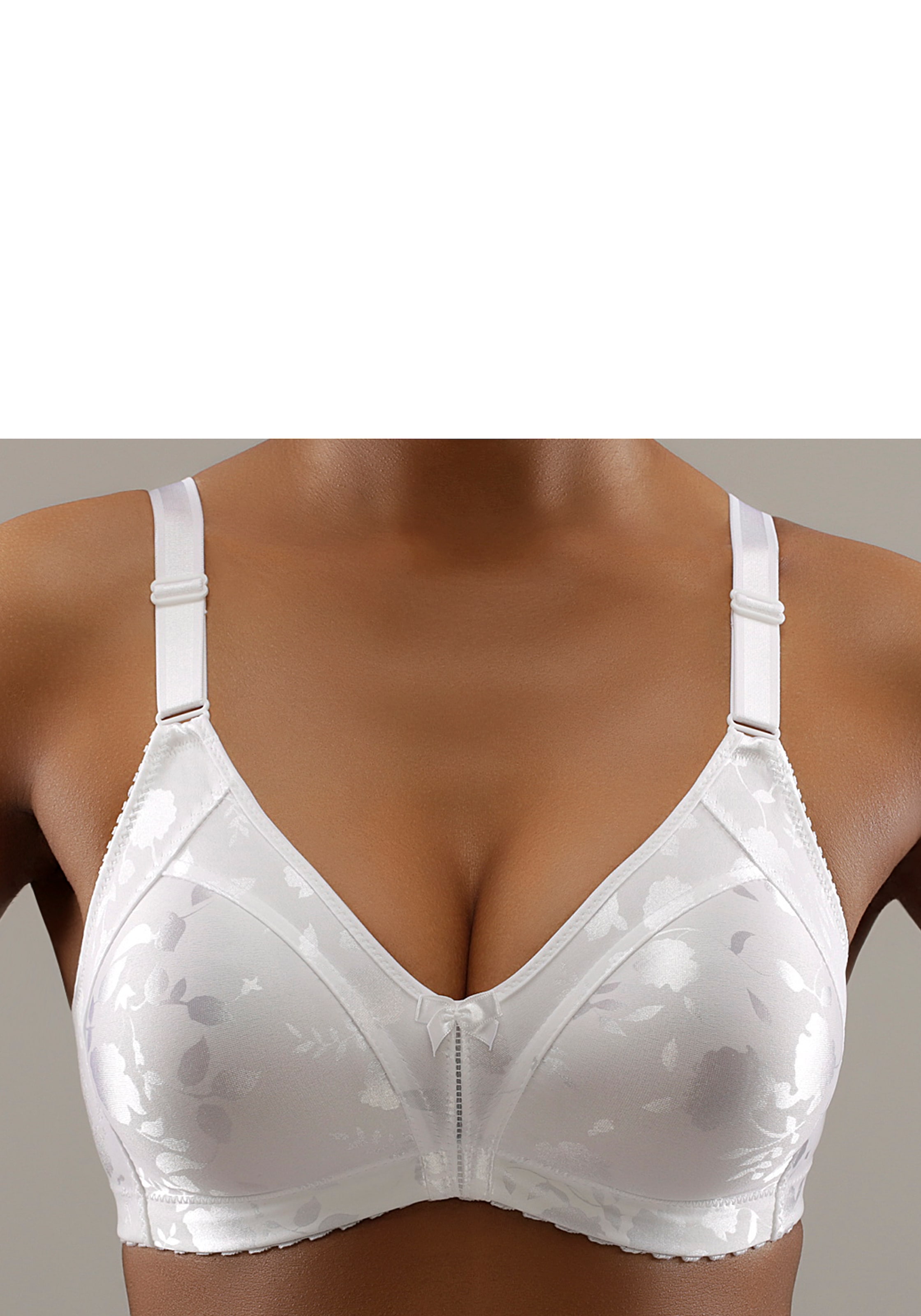 Naturana Minimizer-BH »Minimizer«, Shaping-Effekt, breite Träger, feminin, bügellos, Satin, Blumenmuster