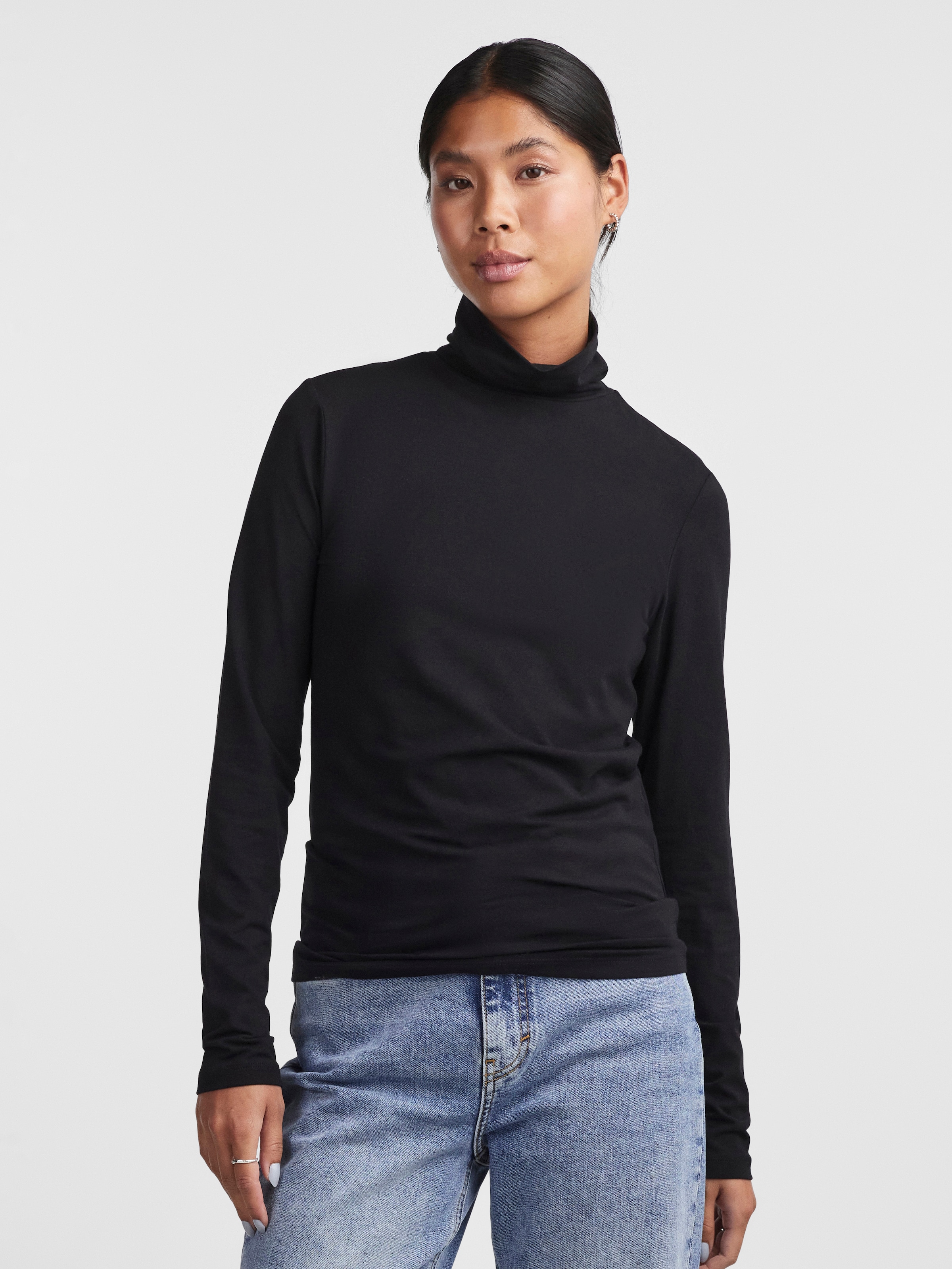 pieces Rollkragenshirt »PCSIRENE LS ROLLNECK TOP JRS NOOS«