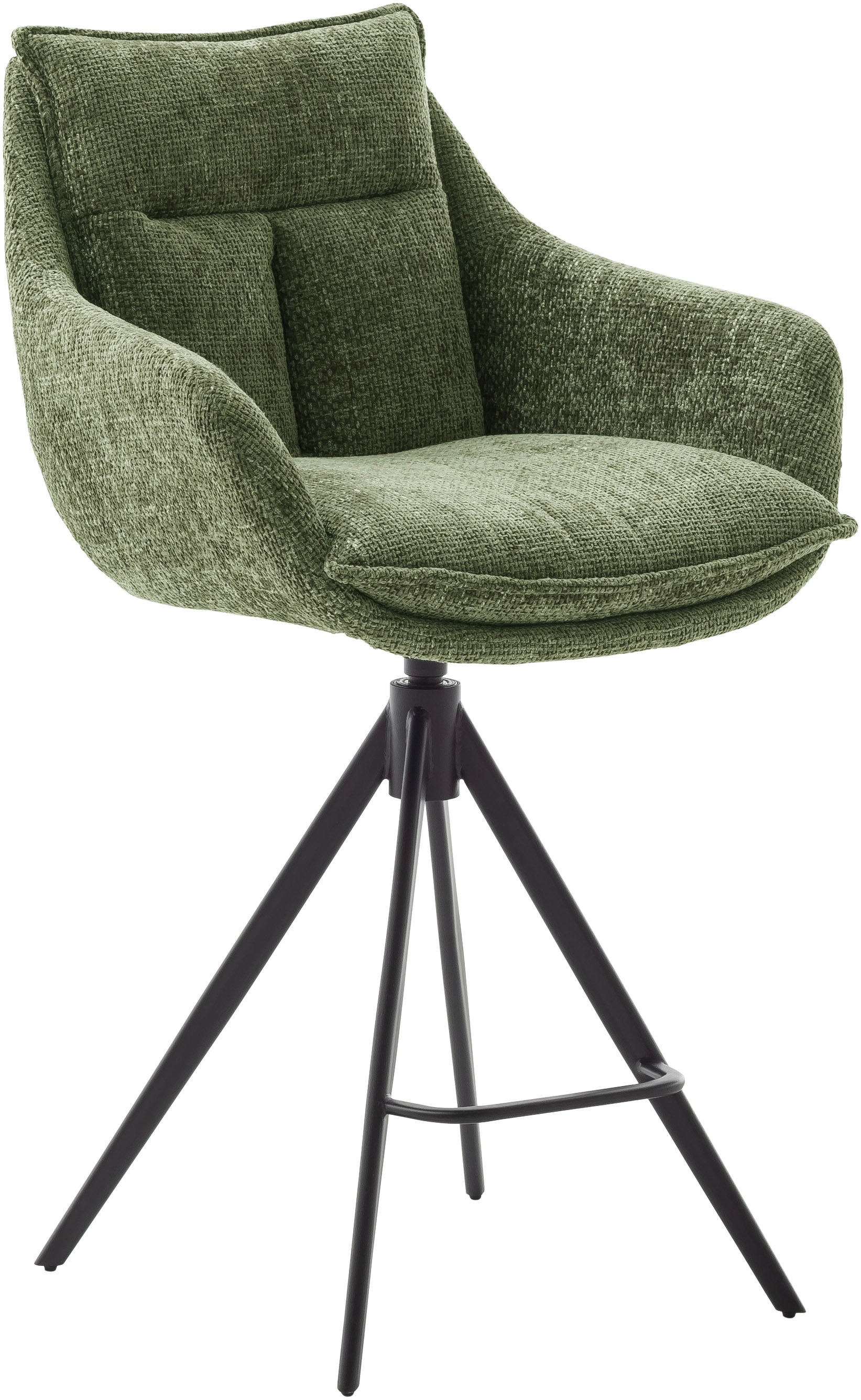 MCA furniture Bistrostuhl »Parker Tresenstuhl mit Armlehnen Tresenhocker«, (Set), 2 St., Struktur weich, Barhocker,Barmoebel,Barstuhl,360° drehbar,mit Lehne,belastbar 120 kg