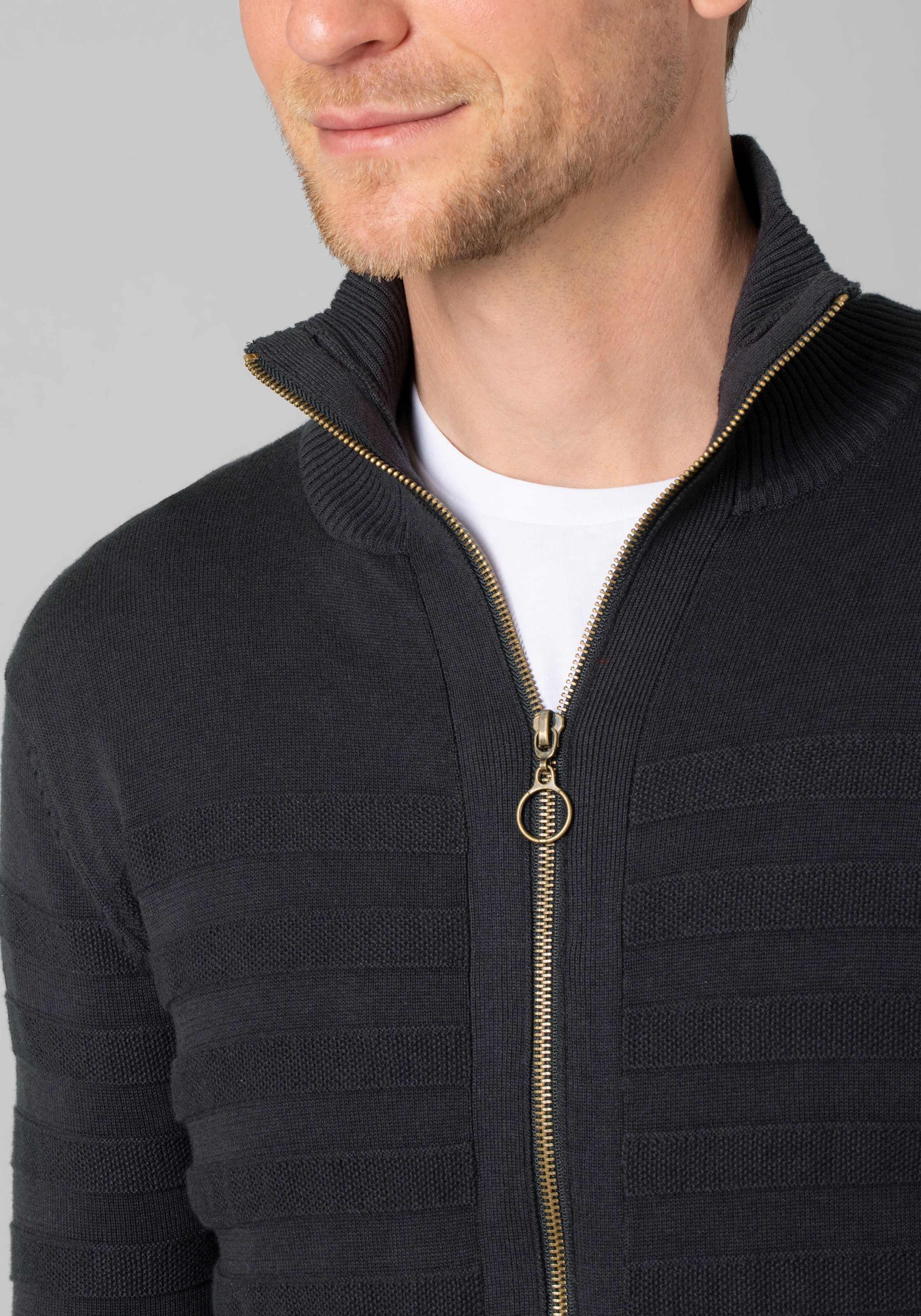 TIMEZONE Strickpullover »Tonal Striped Jacket«