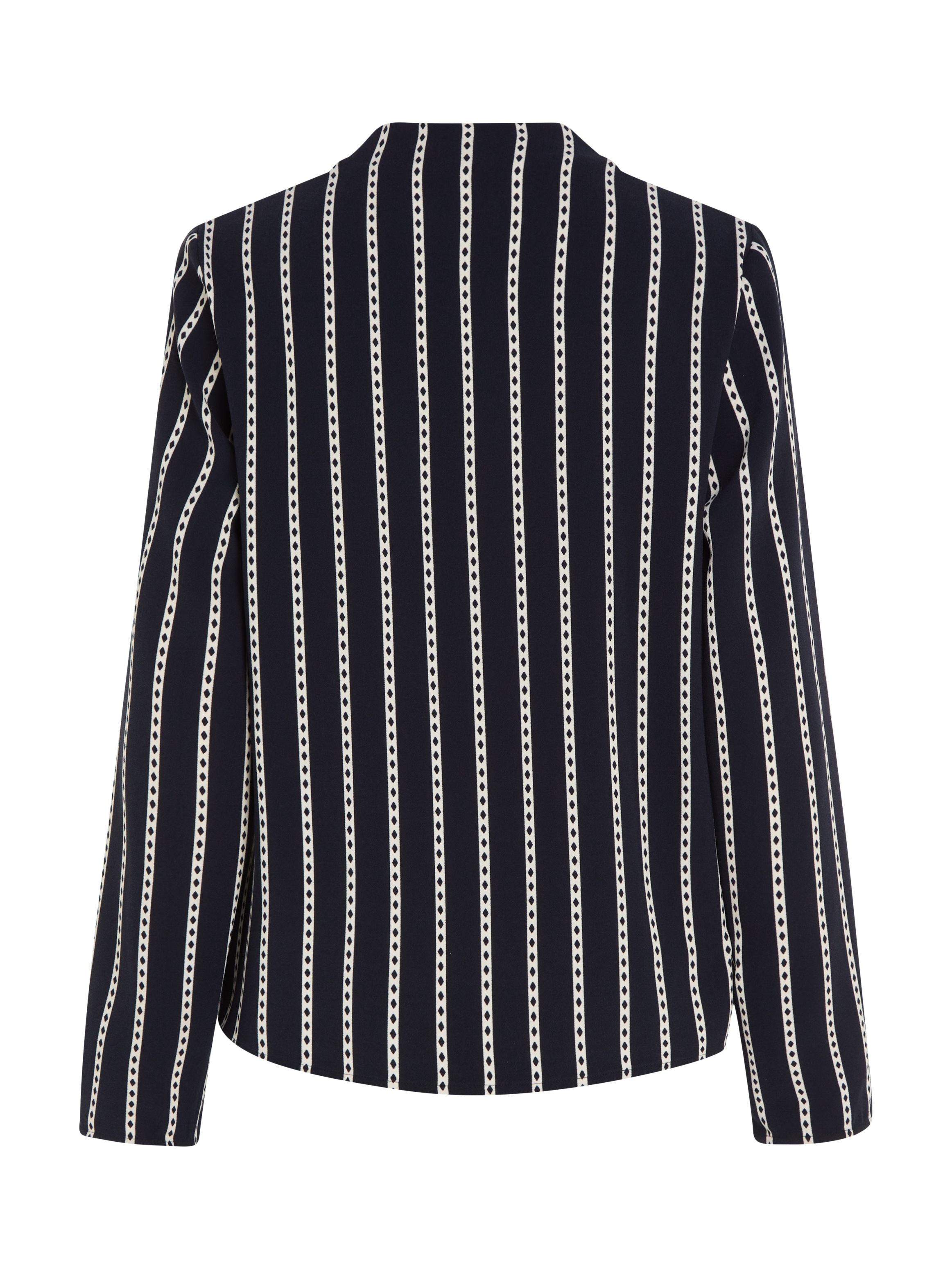 Tommy Hilfiger Blusentop »ARGYLE STRIPE COWL NECK BLOUSE«, im hüftlangen Schnitt