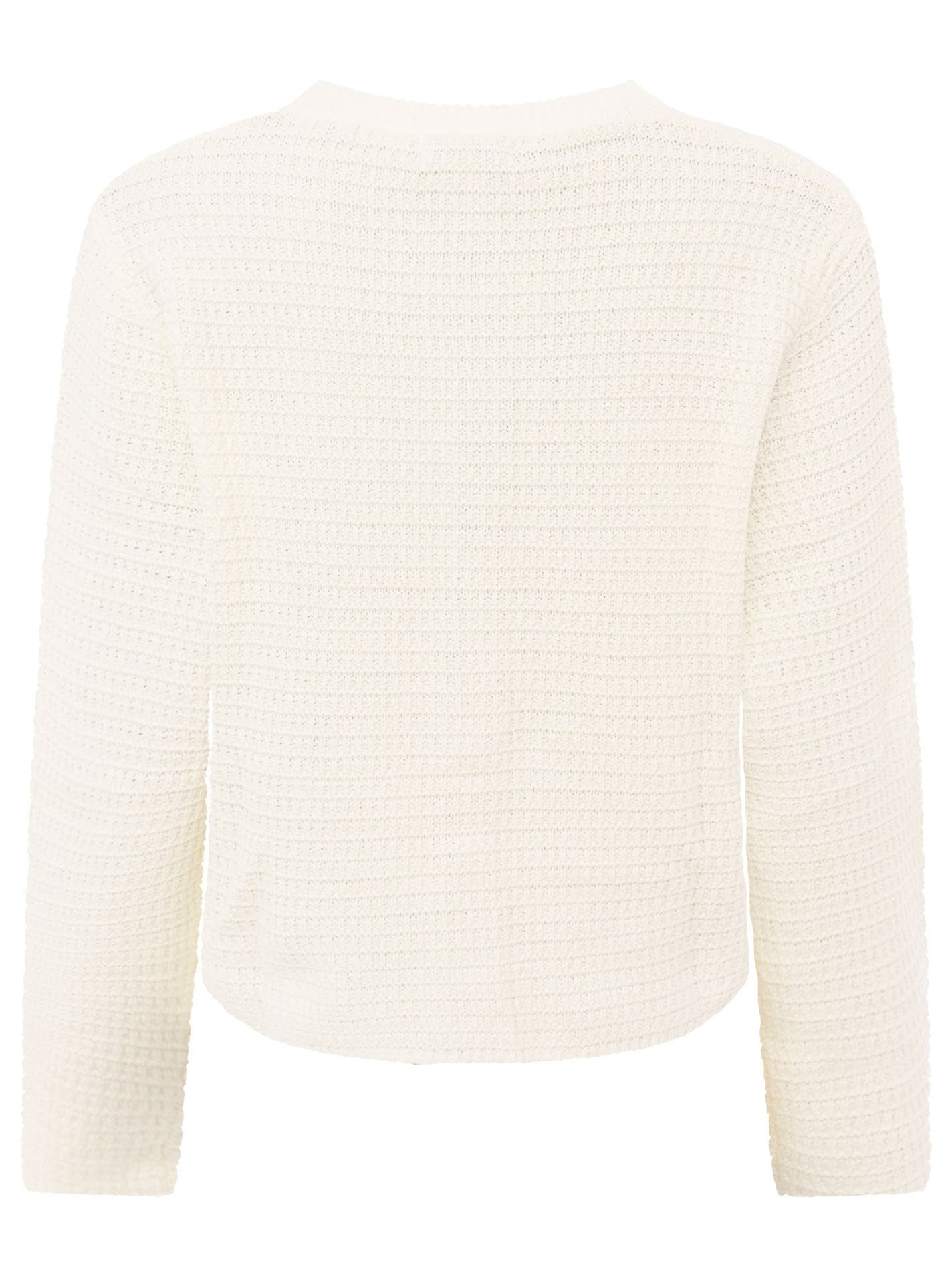 Zwillingsherz Strickjacke »"Herz Knopf"« mit Lockstrickmuster und Herzknöpfen in goldfarben