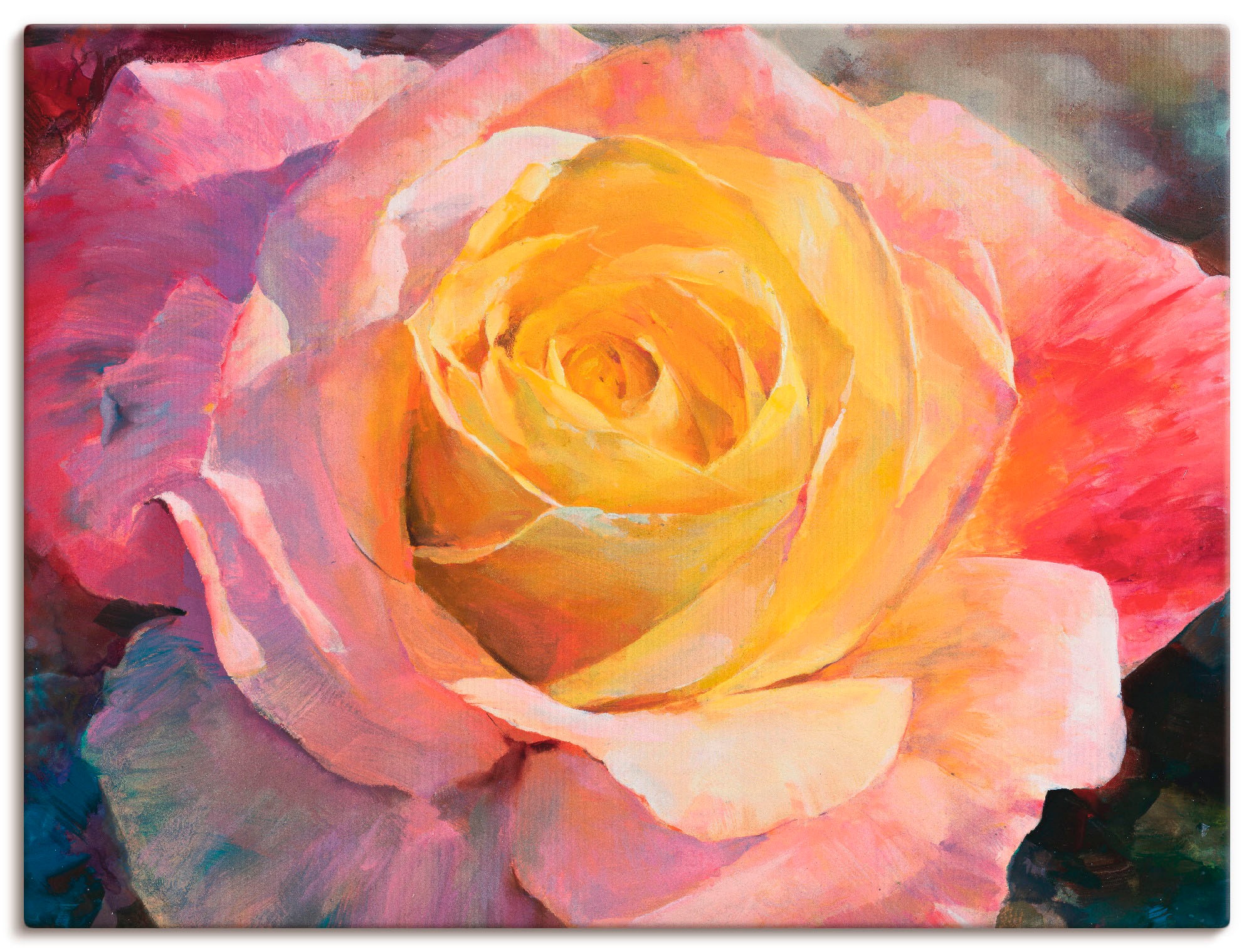 Artland Wandbild »Blume I«, Blumen, (1 St.), in vielen Größen & Produktarten -Leinwandbild, Poster, Wandaufkleber / Wandtattoo auch für Badezimmer geeignet