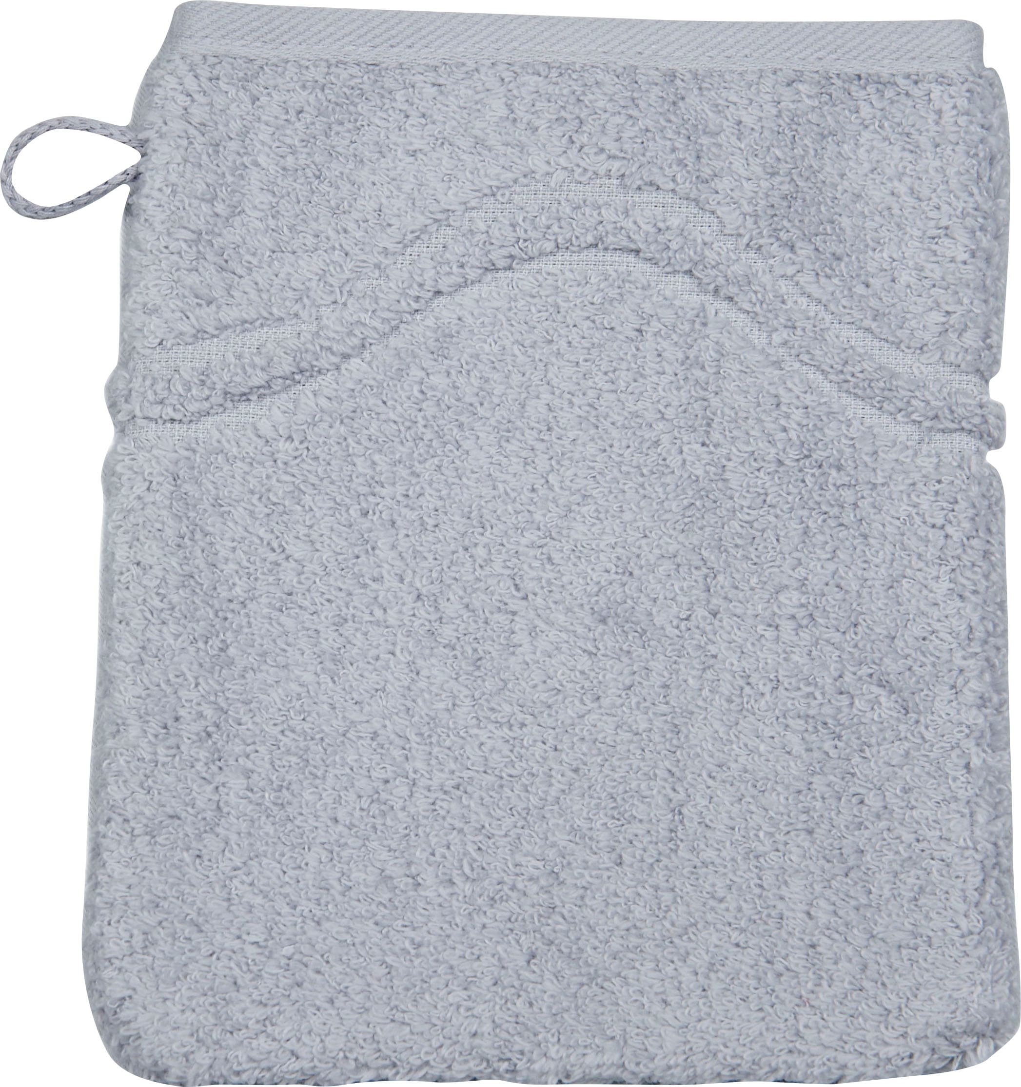 ROSS Waschhandschuh »Cashmere feeling«, (6 St.), mit Wellen-Bordüre