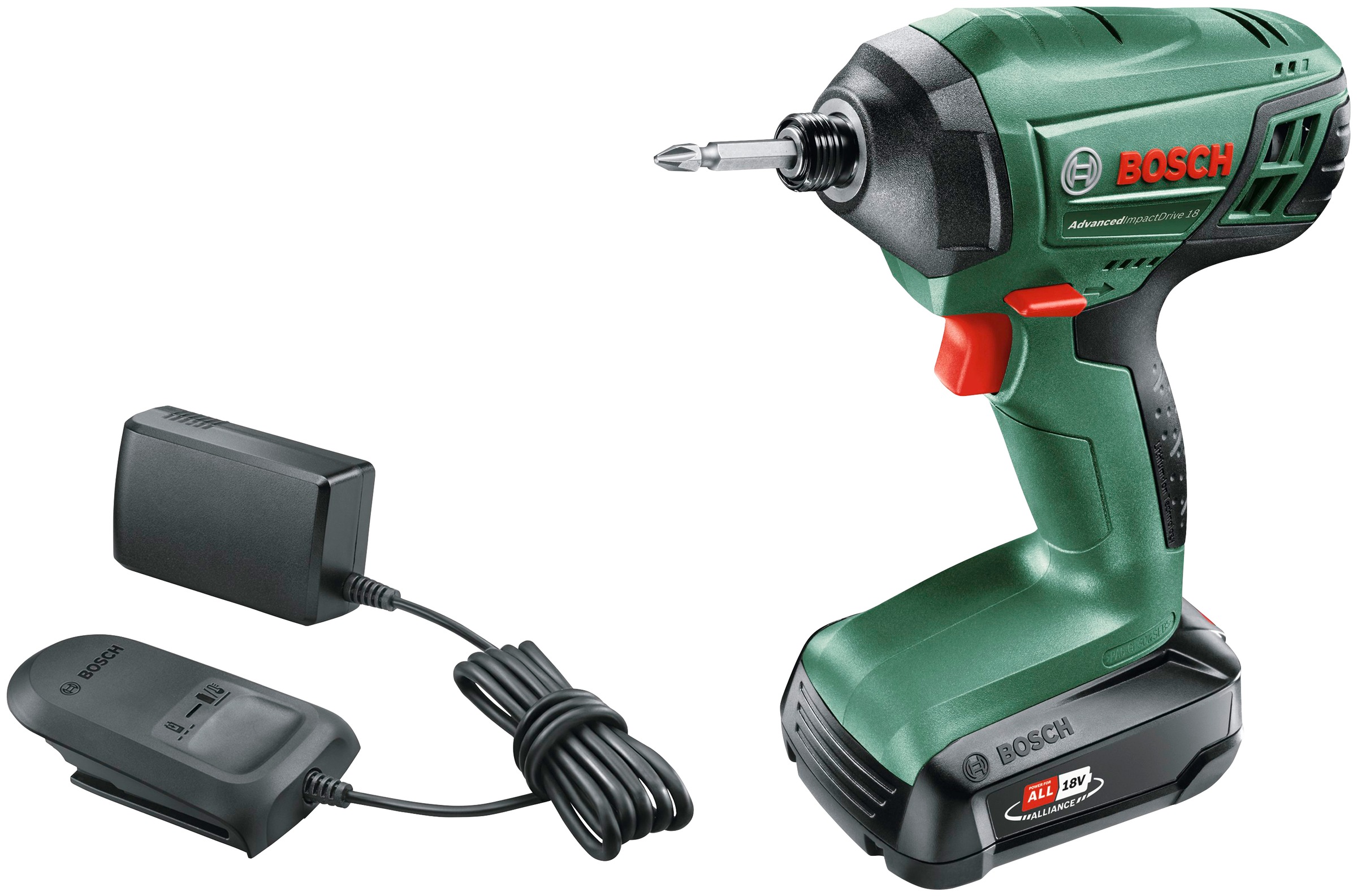 Bosch Home & Garden Akku-Schlagbohrschrauber »AdvancedImpactDrive 18« Set, inkl. Akku und Ladegerät in bunt