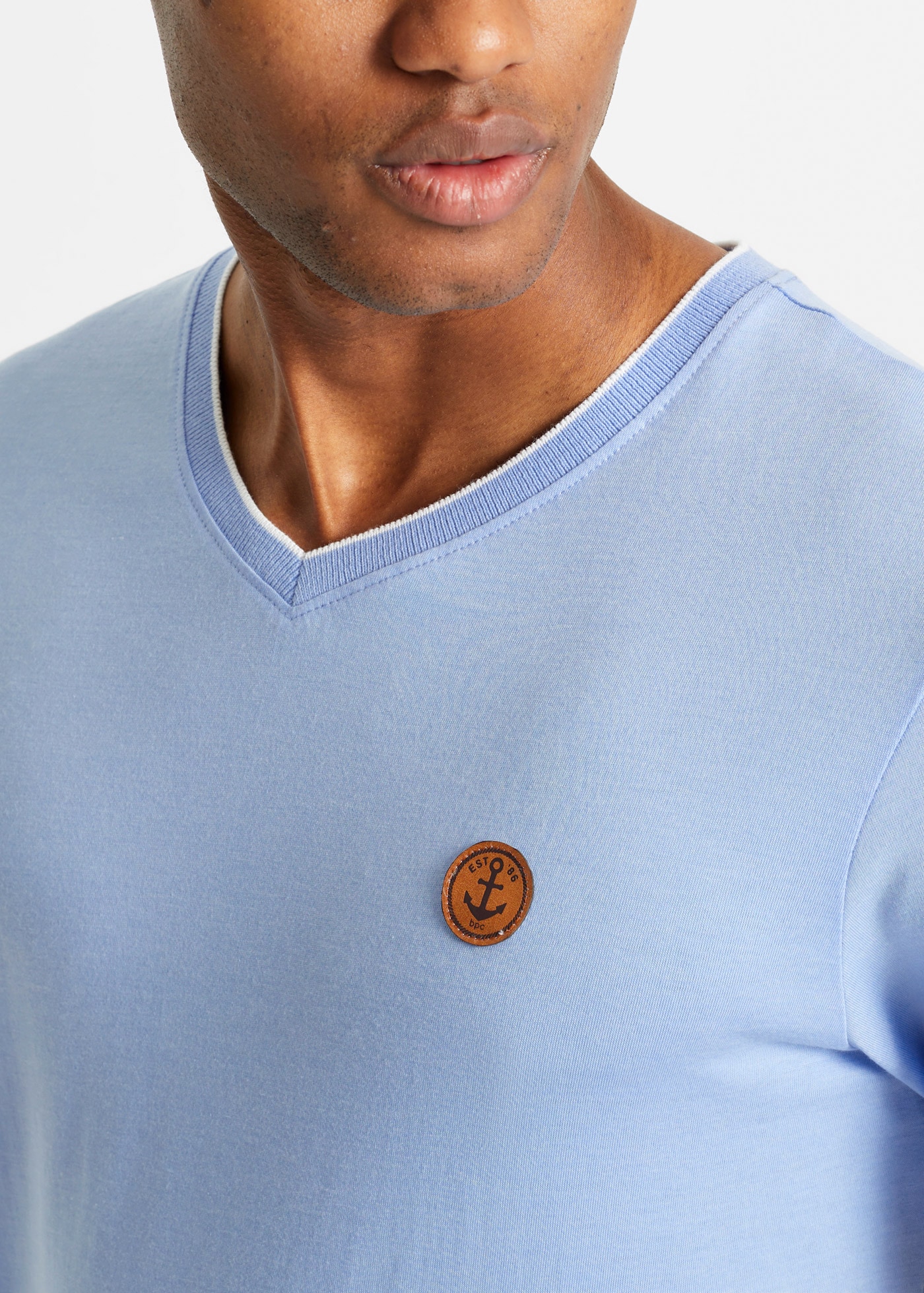 bonprix T-Shirt Regular Fit, Kurzarm, mit V-Ausschnitt