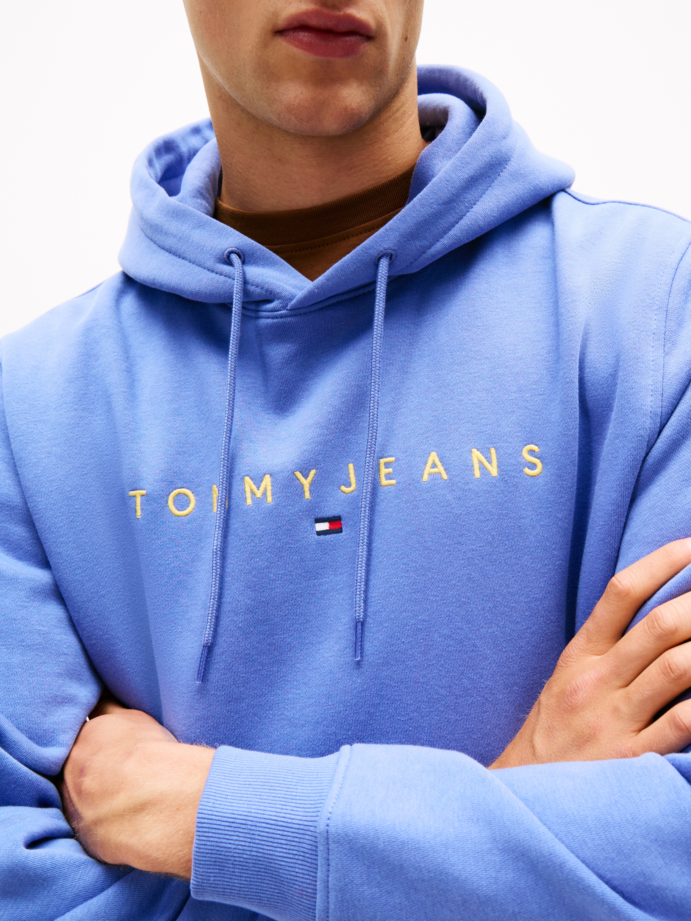 Tommy Jeans Hoodie »TJM REG LINEAR LOGO HOODIE EXT«, mit Logo-Stickerei