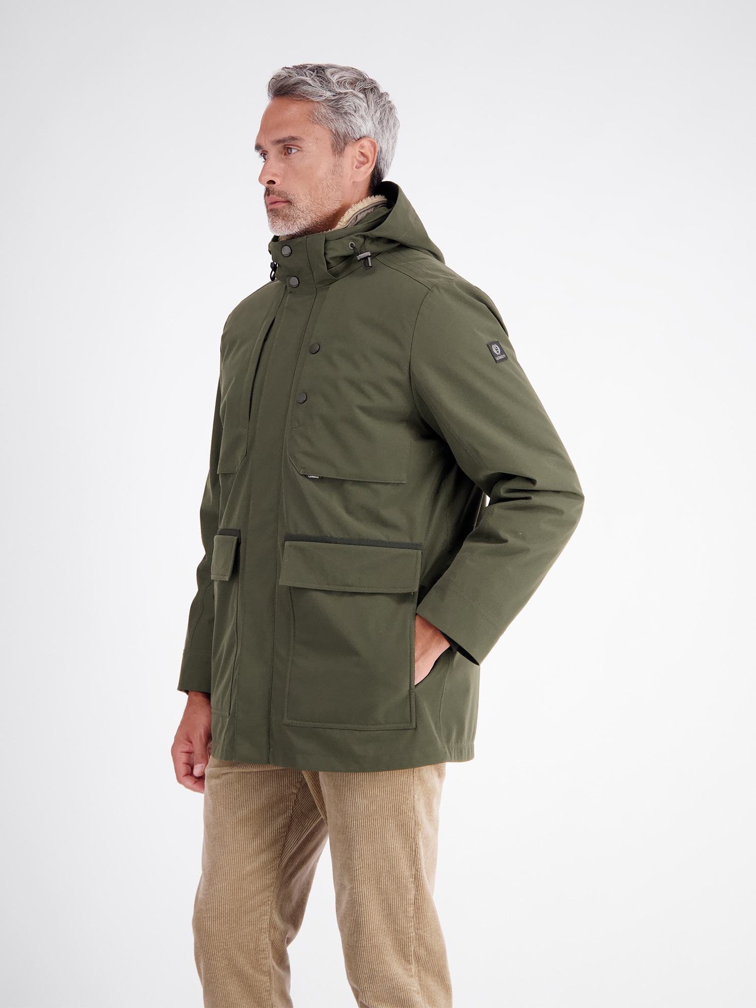 LERROS Parka »2in1 Jacke im Parka-Style, wind- und wasserabweisend« mit Kapuze