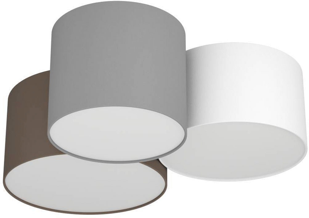EGLO Deckenleuchte »PASTORE«, 3 flammig, Leuchtmittel E27 | Leuchtmittel wechselbar-ohne Leuchtmittel, Wohnzimmer, Esszimmer, Schlafzimmer, Textilschirme, 61x49,5x25,5cm