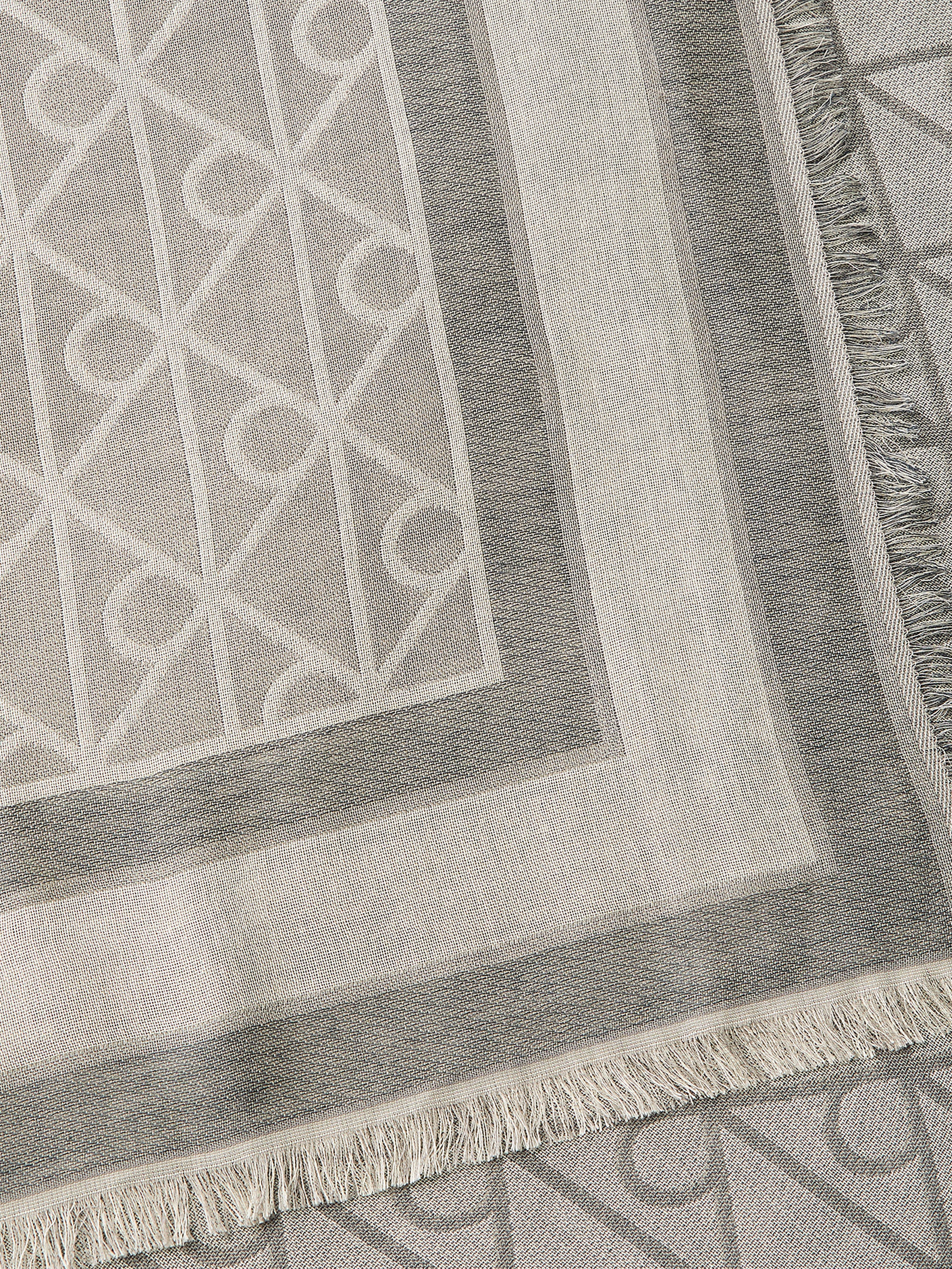 Calvin Klein Modetuch »EMBLEM AOP JACQUARD SQUARE SCARF« Mit Markenlabelmusterung