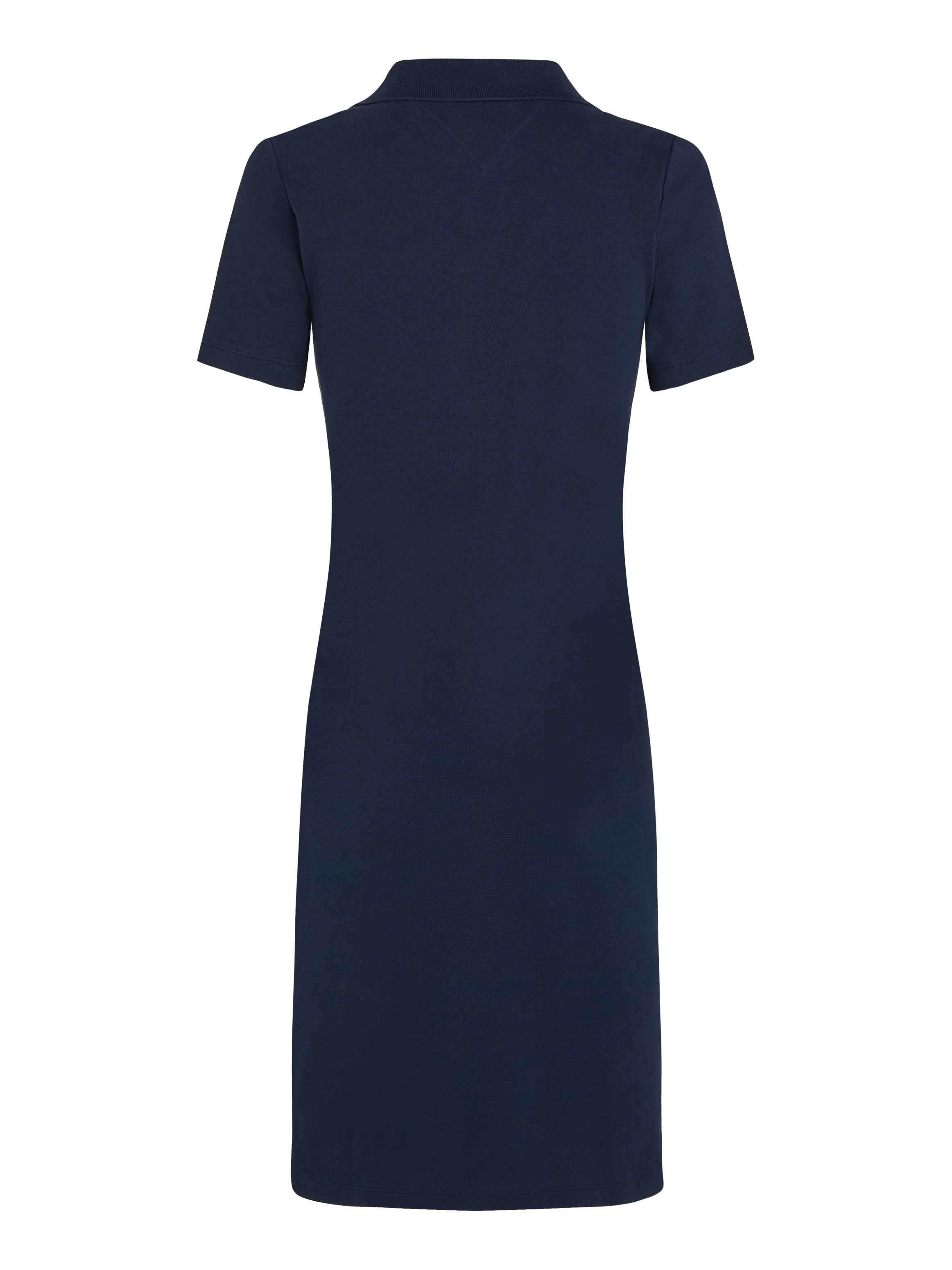 Tommy Hilfiger Polokleid »SLIM OPEN NK POLO DRESS SS«, mit gestickter Tommy Hilfiger Flagge