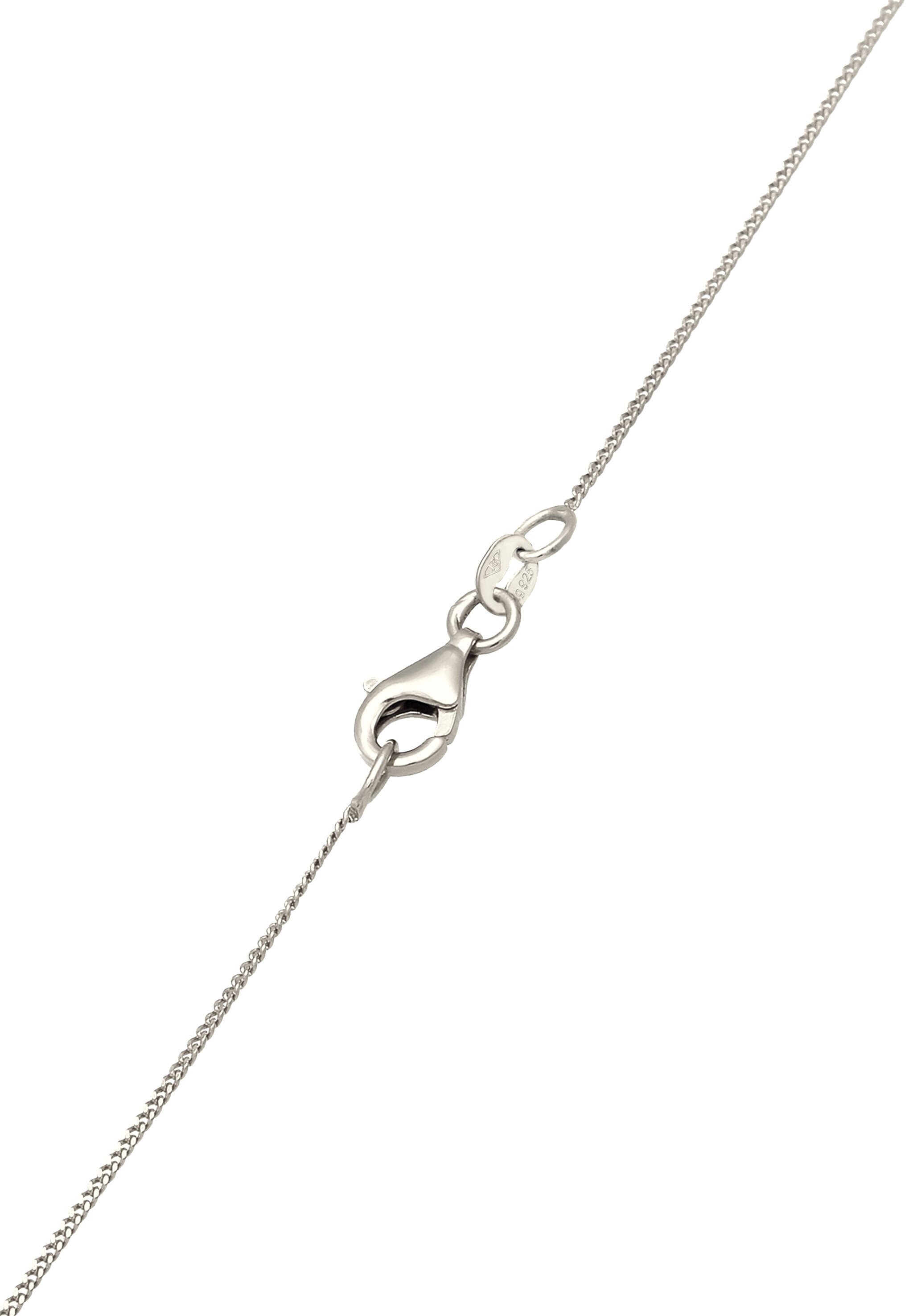 Elli Silberkette »Halskette Blume Synthetische Perle Weiß 925 Sterling Silber«