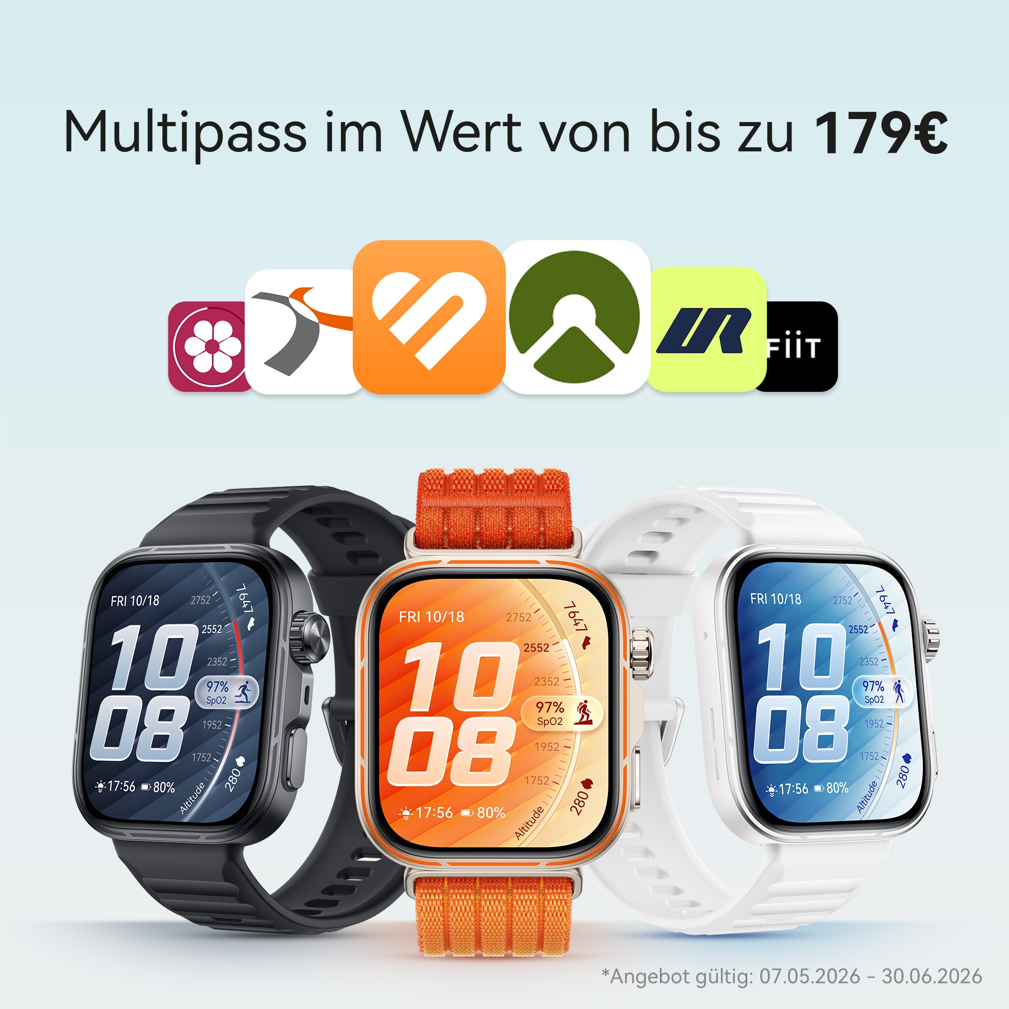 Huawei Smartwatch »SET: Watch Fit 5 Pro + FreeBuds SE 4 ANC wireless In-Ear-Kopfhörer«(/ 1,92 ″)