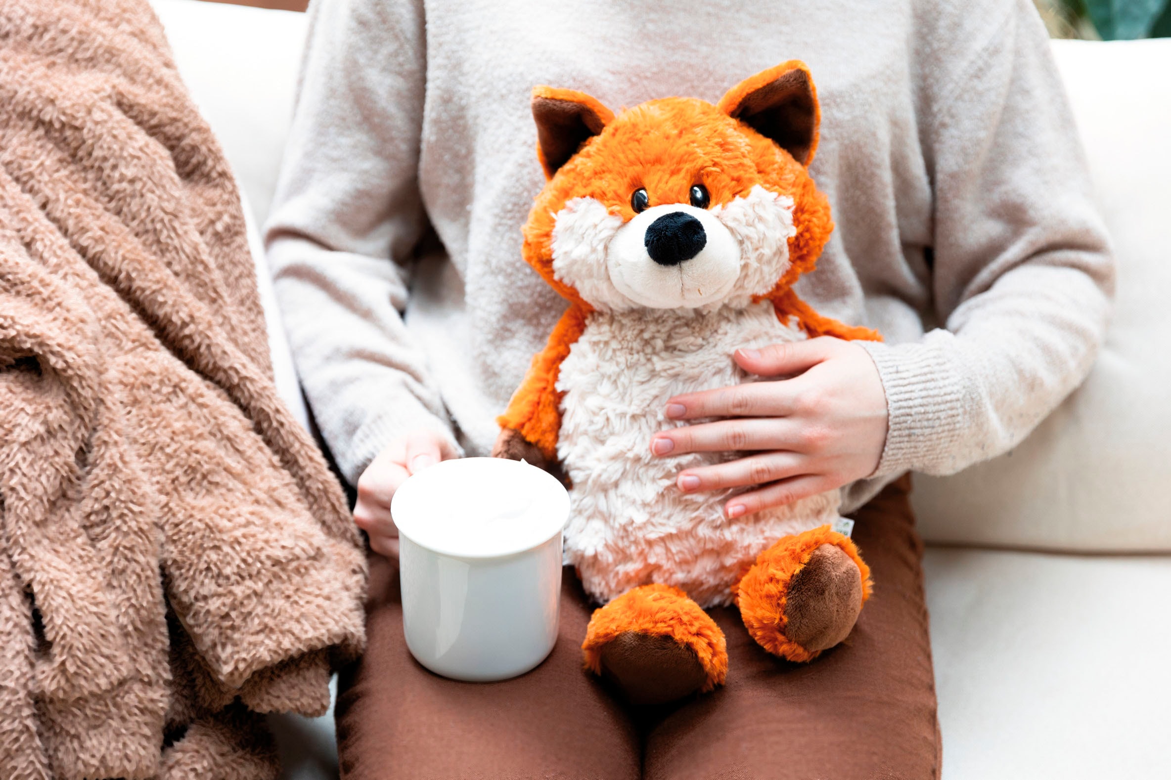 Nici Wärmflasche »Fuchs Fridalie, 300 ml, 35 cm«, 2in1 - Kuscheltier & Wärmflasche in einem; enthält recyceltes Material