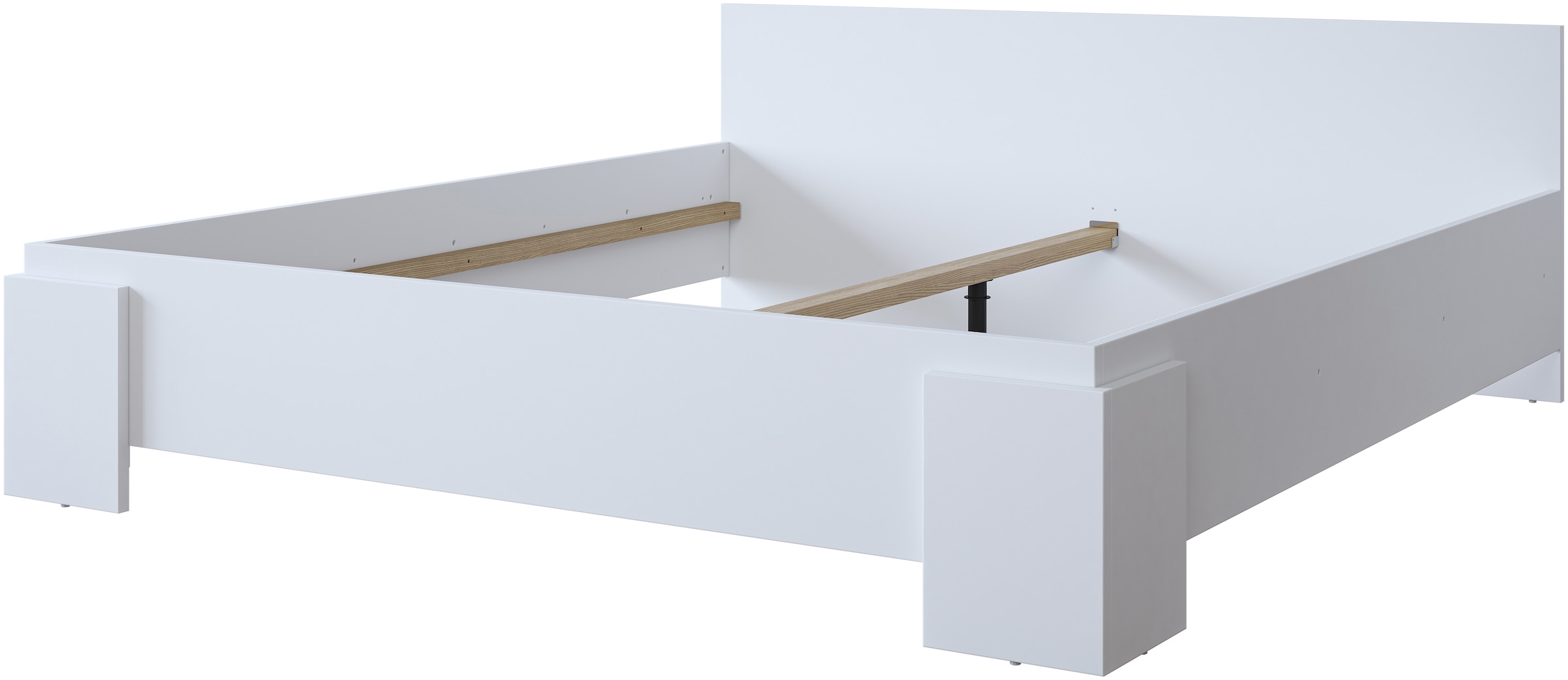 INOSIGN Bettgestell »India, FSC-zertifizierter Holzwerkstoff, Made in Europe«, Doppelbett 160x200 oder 180x200cm, weiß oder schieferfarben