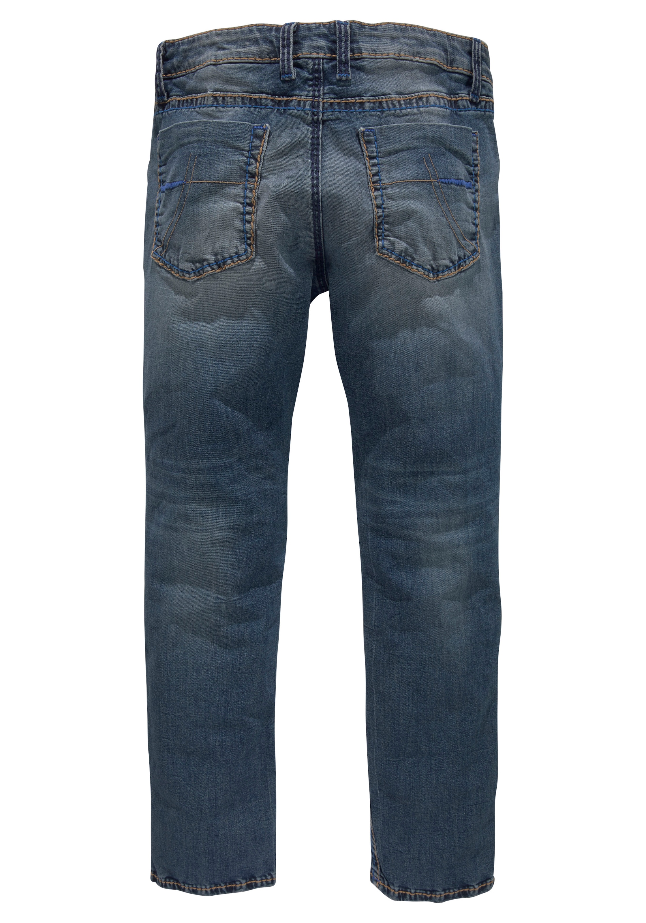 CAMP DAVID Straight-Jeans »NI:CO:R611«, mit markanten Steppnähten