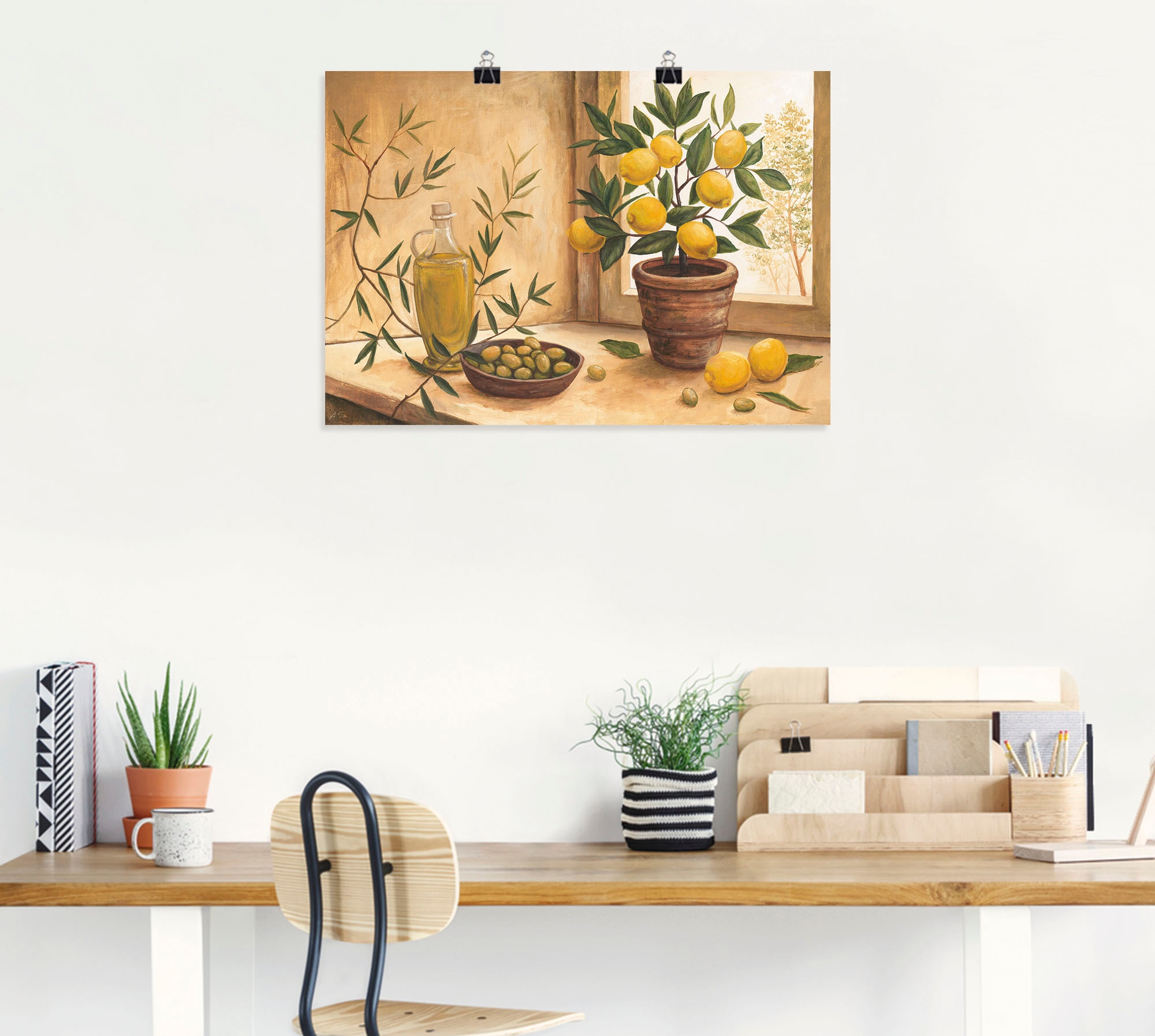 Artland Wandbild »Oliven und Zitronen«, Arrangements, (1 St.), als Alubild, Outdoorbild, Leinwandbild, Poster, Wandaufkleber