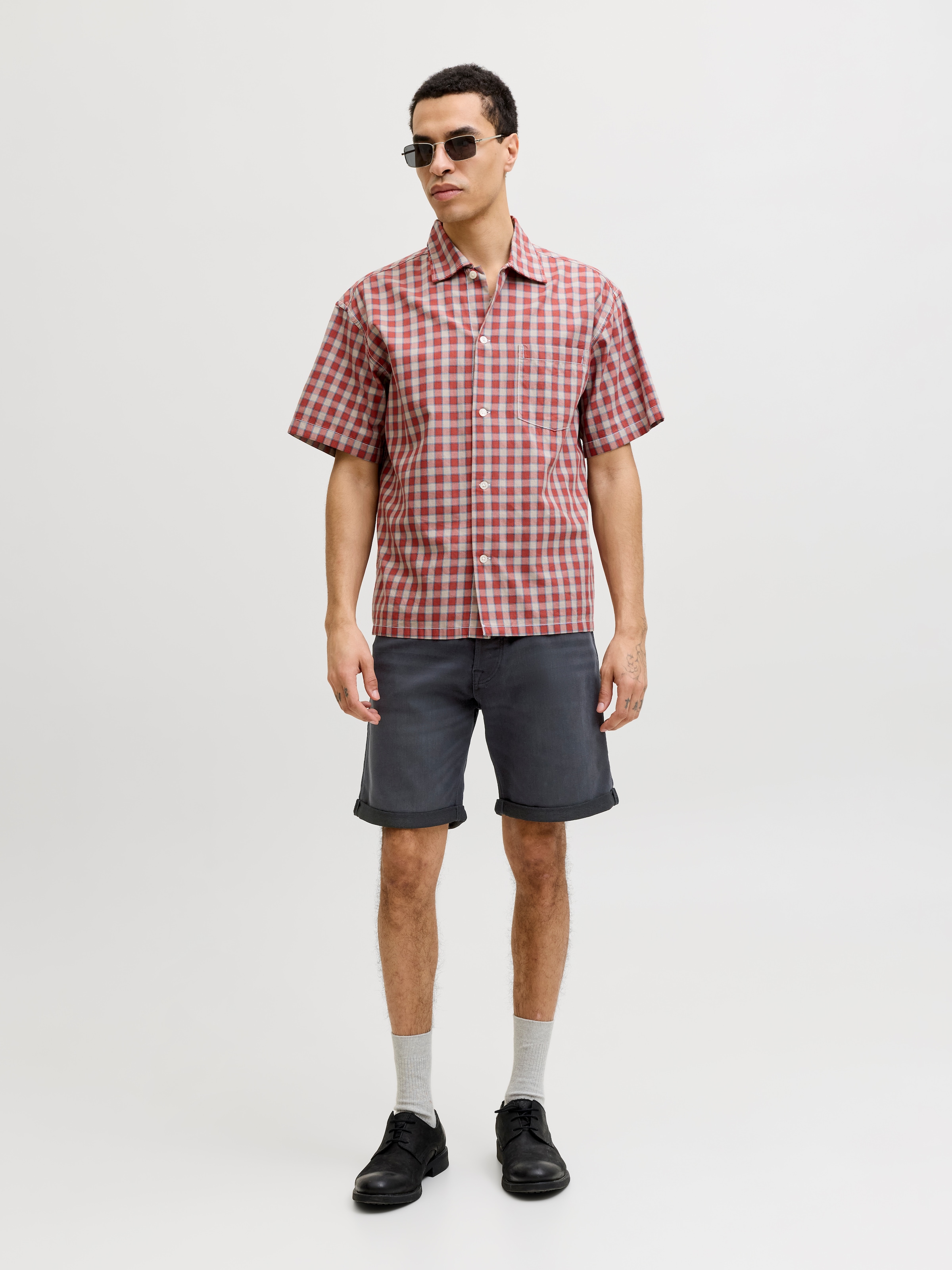 Jack & Jones Shorts »JJIRICK JJICON SHORTS GE 720 I.K SN«  Baumwollmischung, regular fit