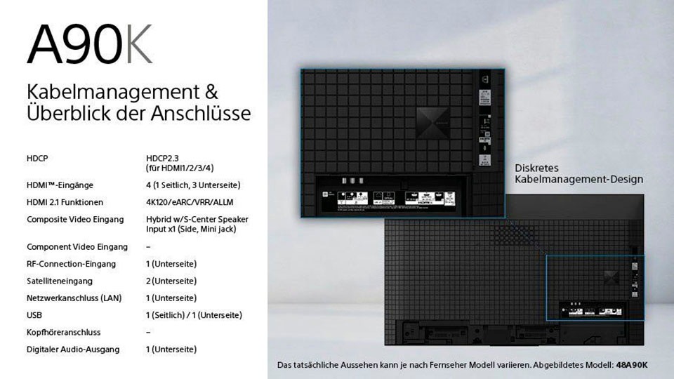 Sony OLED-Fernseher »XR-48A90K«, 4K Ultra HD, Smart-TV-Google TV, inkl. PlayStation 5 - Disk Edit.