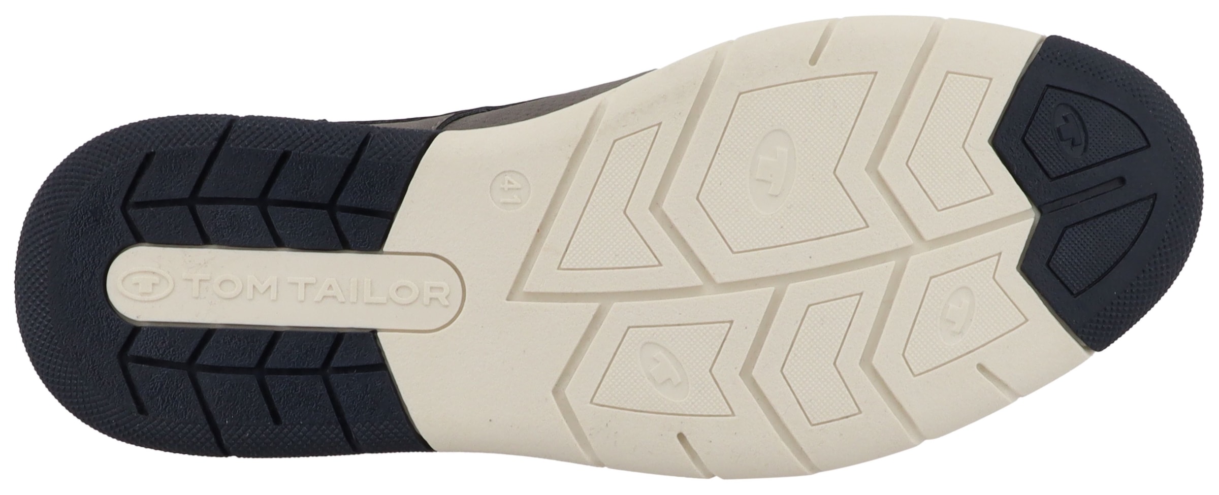 TOM TAILOR Sneaker »Dylan«  Freizeitschuh, Halbschuh, Schnürschuh mit Kontrastbesatz an der Ferse