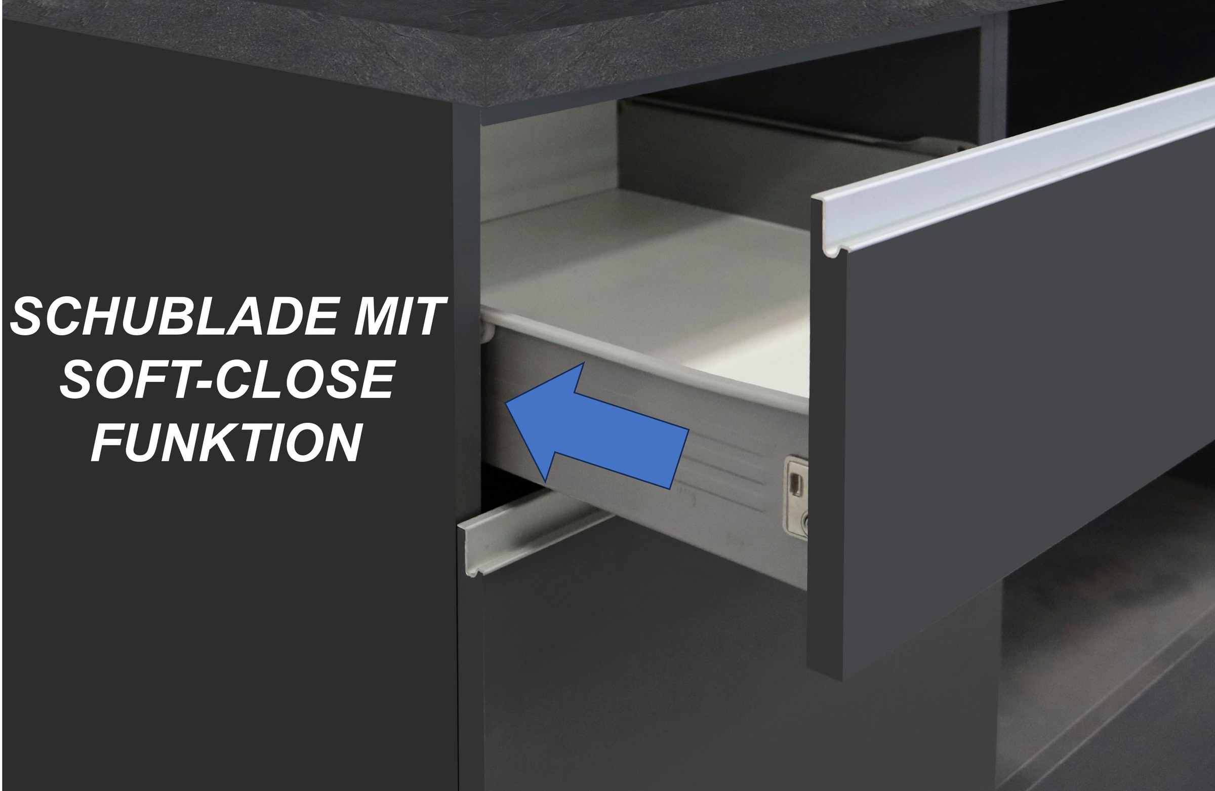 KOCHSTATION »KS-Sole« Breite 256 cm, mit Regalen und Fächern, ohne E-Geräte
