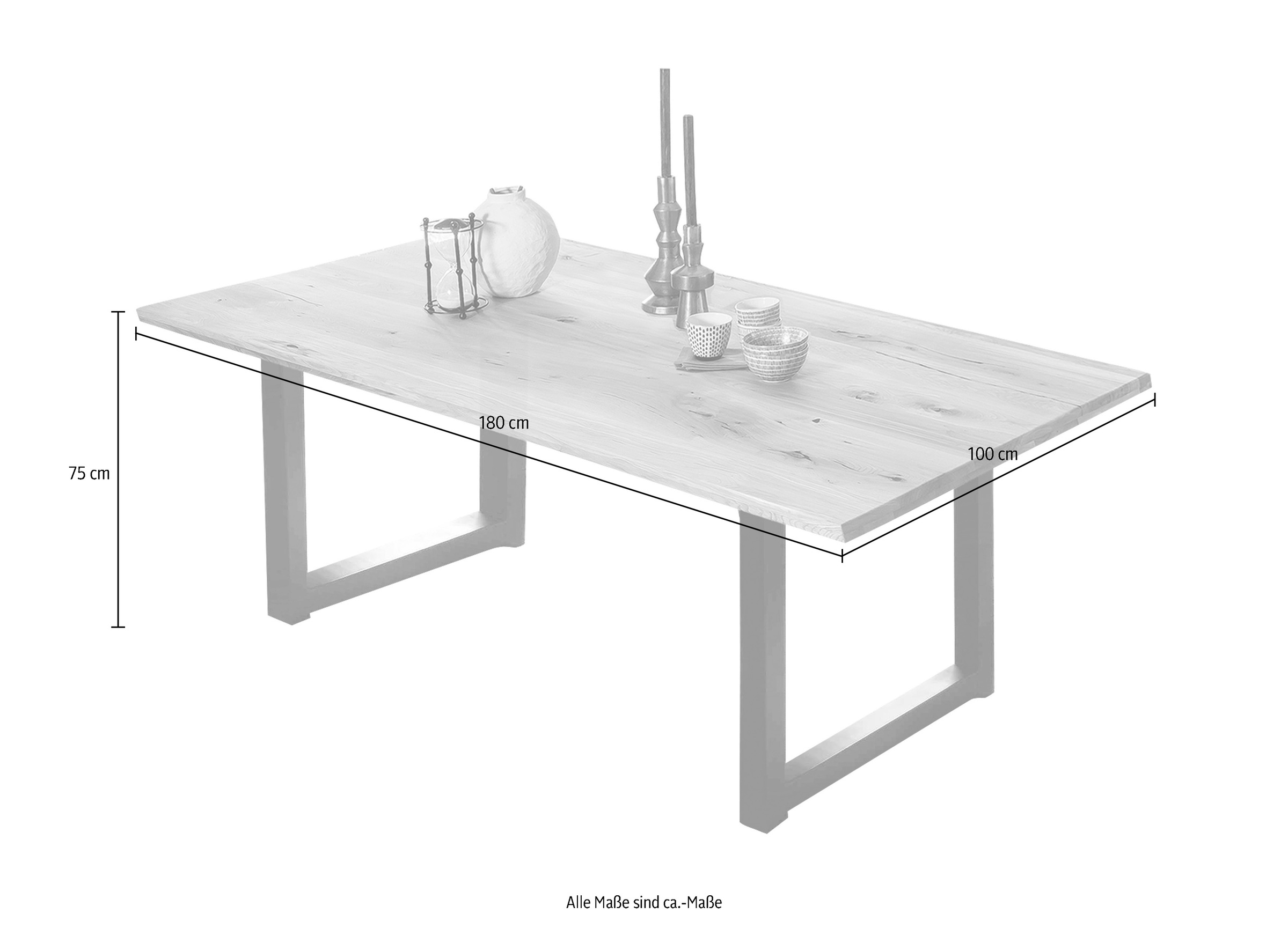 SIT Esstisch Kufengestell im industriellen Antiklook