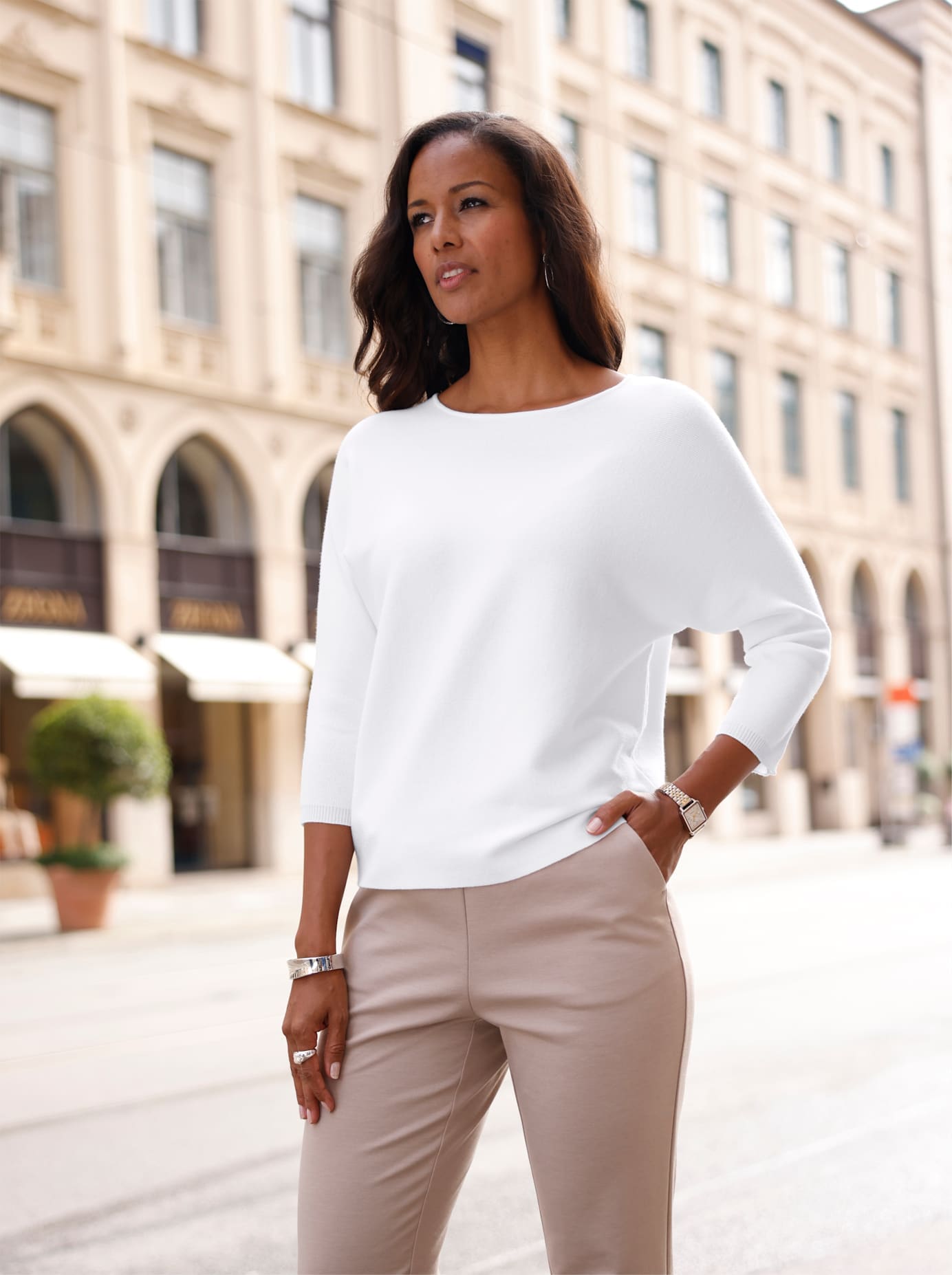 Lady 3/4 Arm-Pullover »Fledermauspullover«
