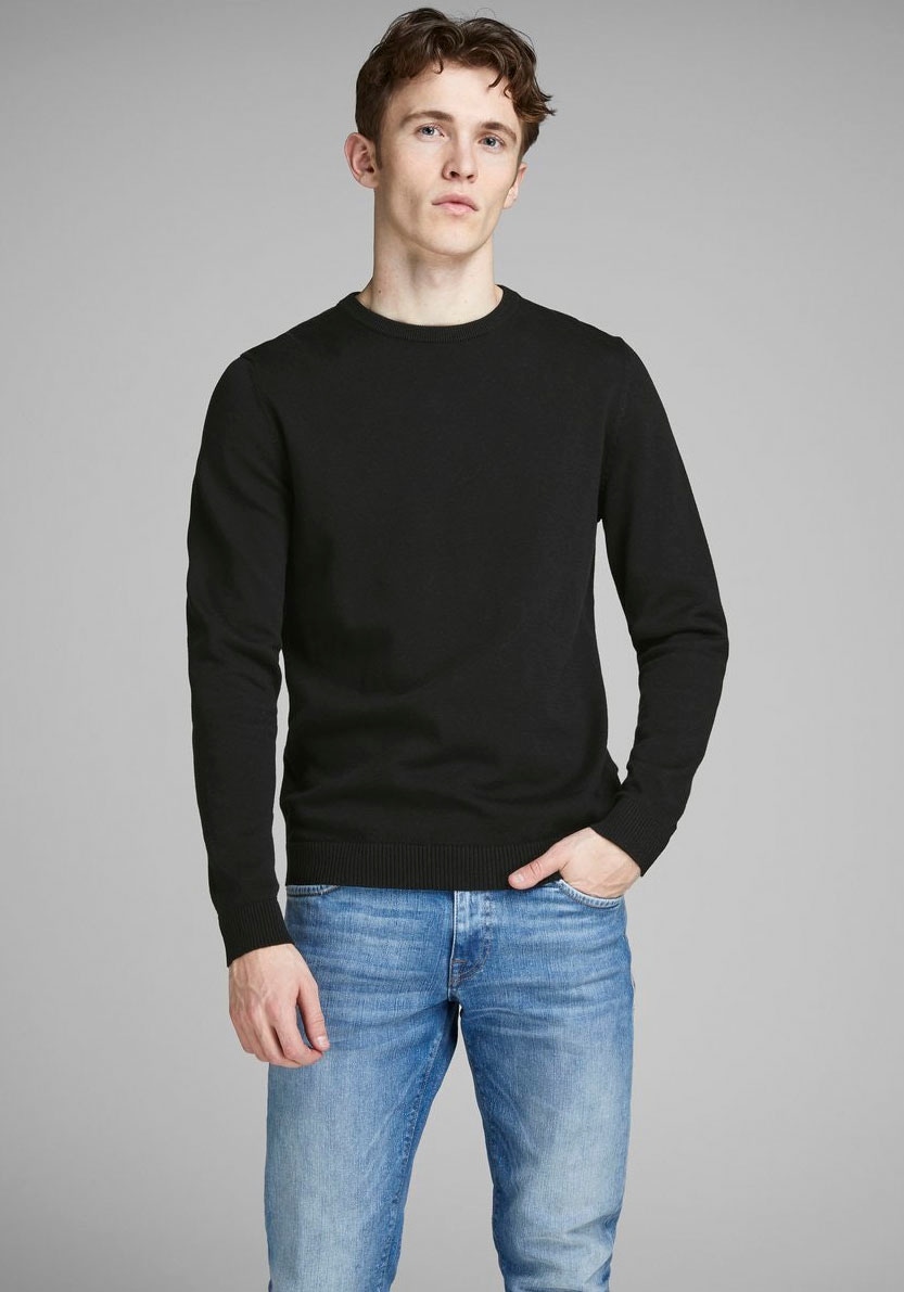 Jack & Jones Rundhalspullover »BASIC KNIT CREW NECK«