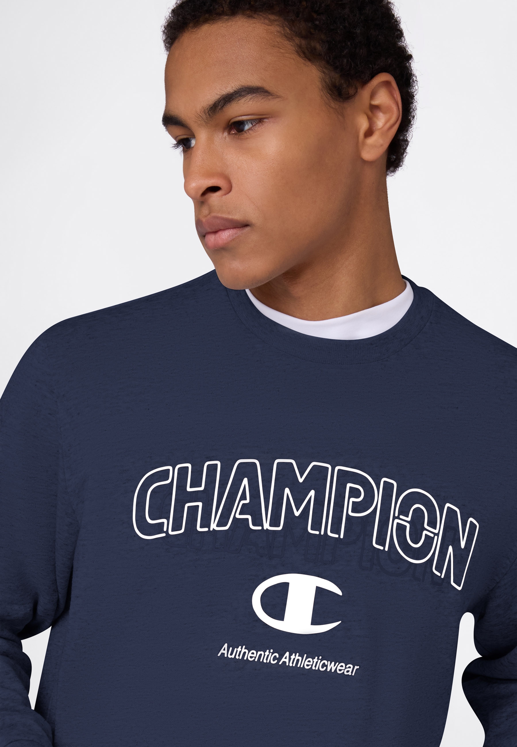 Champion Sweatshirt »Graphic Terry Crewneck Sweatshirt«, mit Rundhalsausschnitt, sportlicher Schnitt, ohne Verschluss
