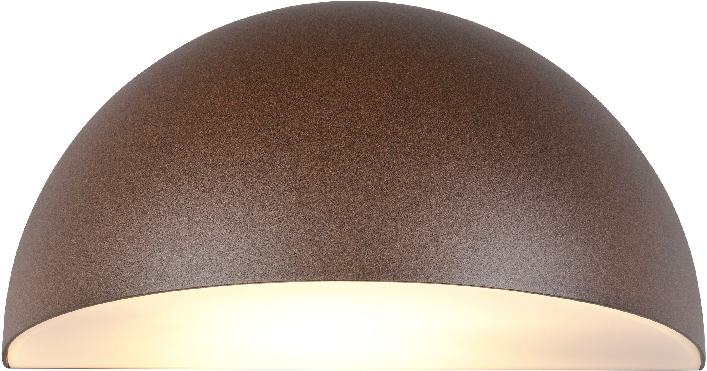 TRIO Leuchten Außen-Wandleuchte »MAAS, Hauswand Leuchte Downlight kugelförmig Metall Aluminium IP44« E27 1 Stk. warmweiß - kaltweiß exkl 1x E27 max 10W, Breite 27cm Höhe 14cm, Leuchtmittel wechselbar