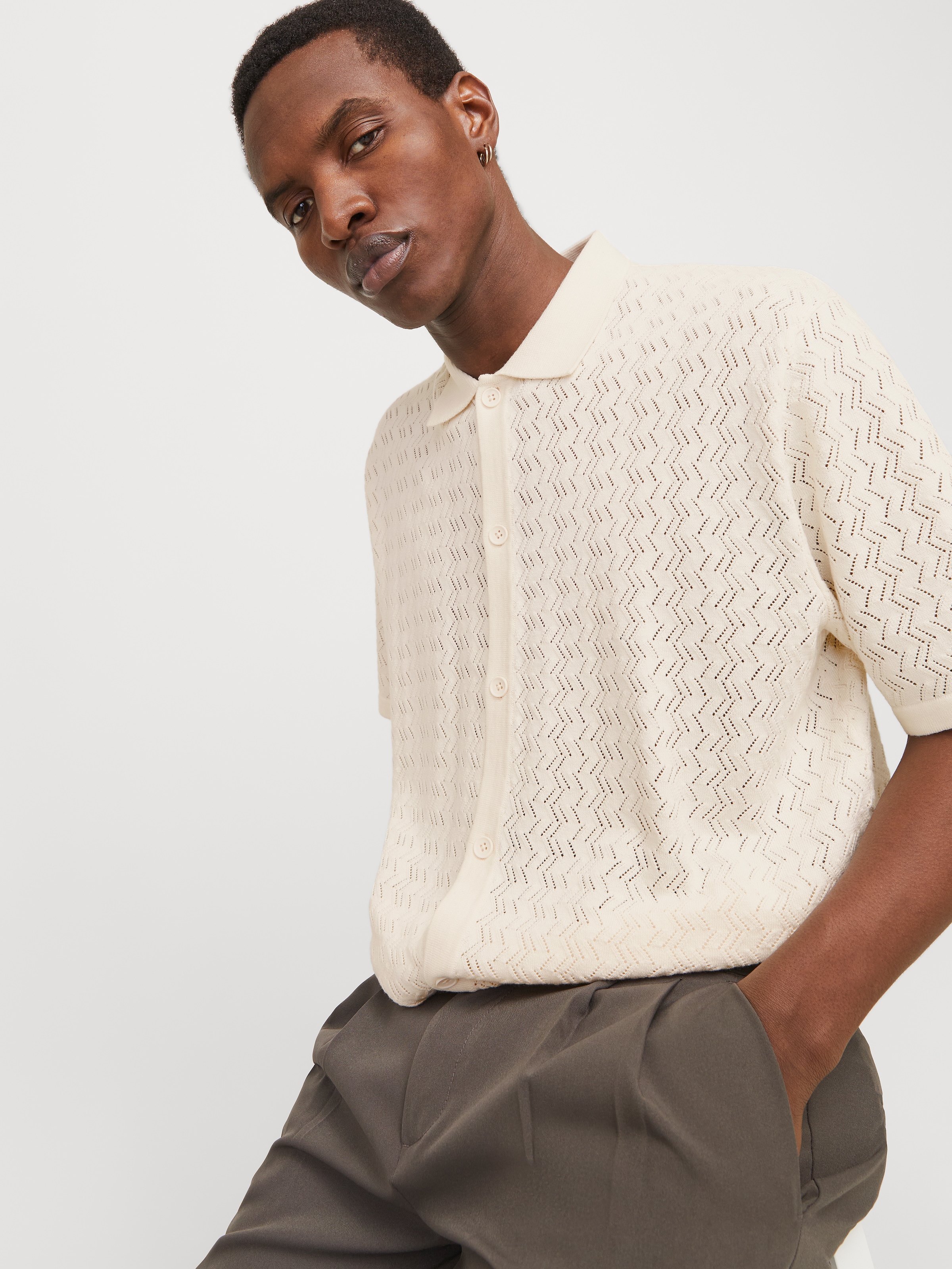Jack & Jones Polokragenpullover »JORTYLER KNIT SS POLO SN«