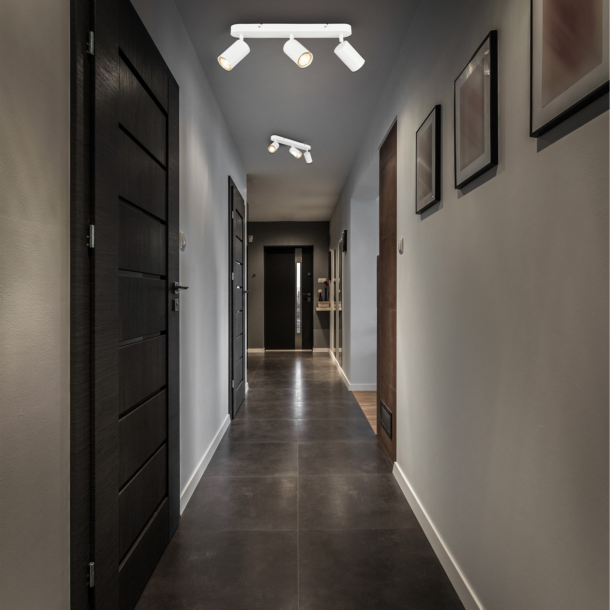 B.K.Licht Deckenspot »Deckenlampe schwenkbar, GU10 Deckenleuchte«, 1 flammig, Leuchtmittel GU10 | ohne Leuchtmittel, 39 cm Länge weiß Schlafzimmerlampe