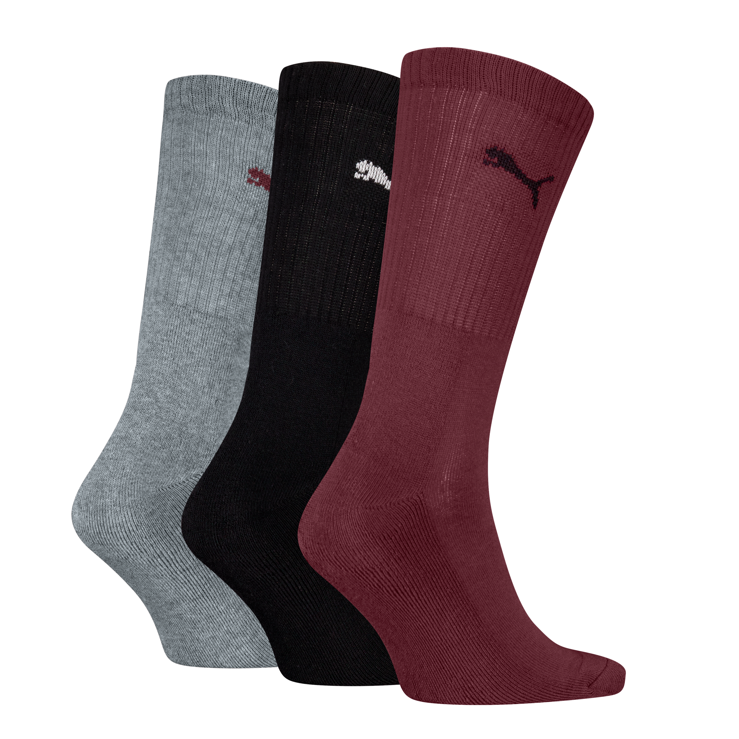 PUMA Socken »PUMA UNISEX CREW SOCK 3P«, (3 Paar), mit farblichem Logo