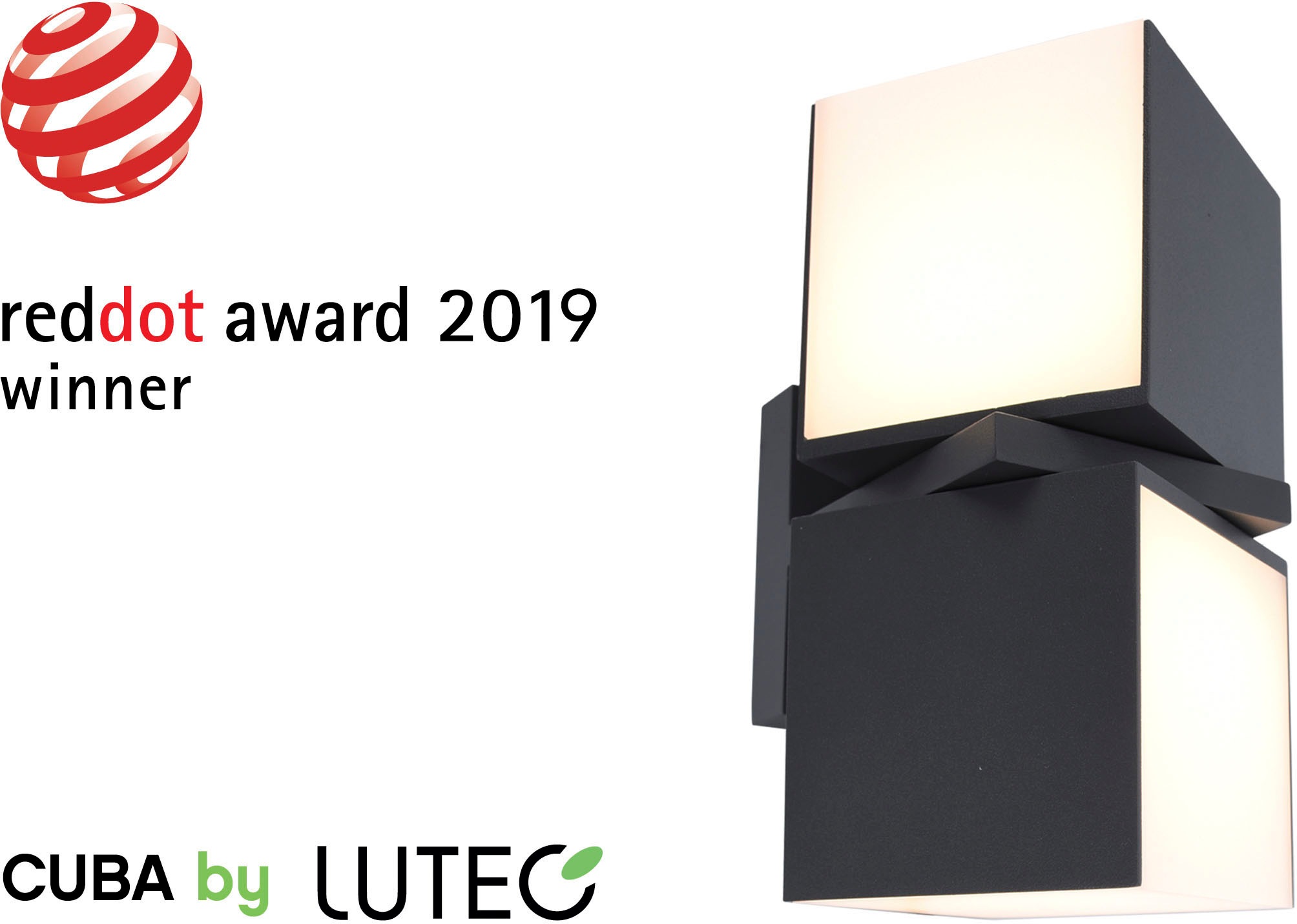 LUTEC LED Außen-Wandleuchte »CUBA«, Leuchtmittel LED-Modul | LED fest integriert, drehbar