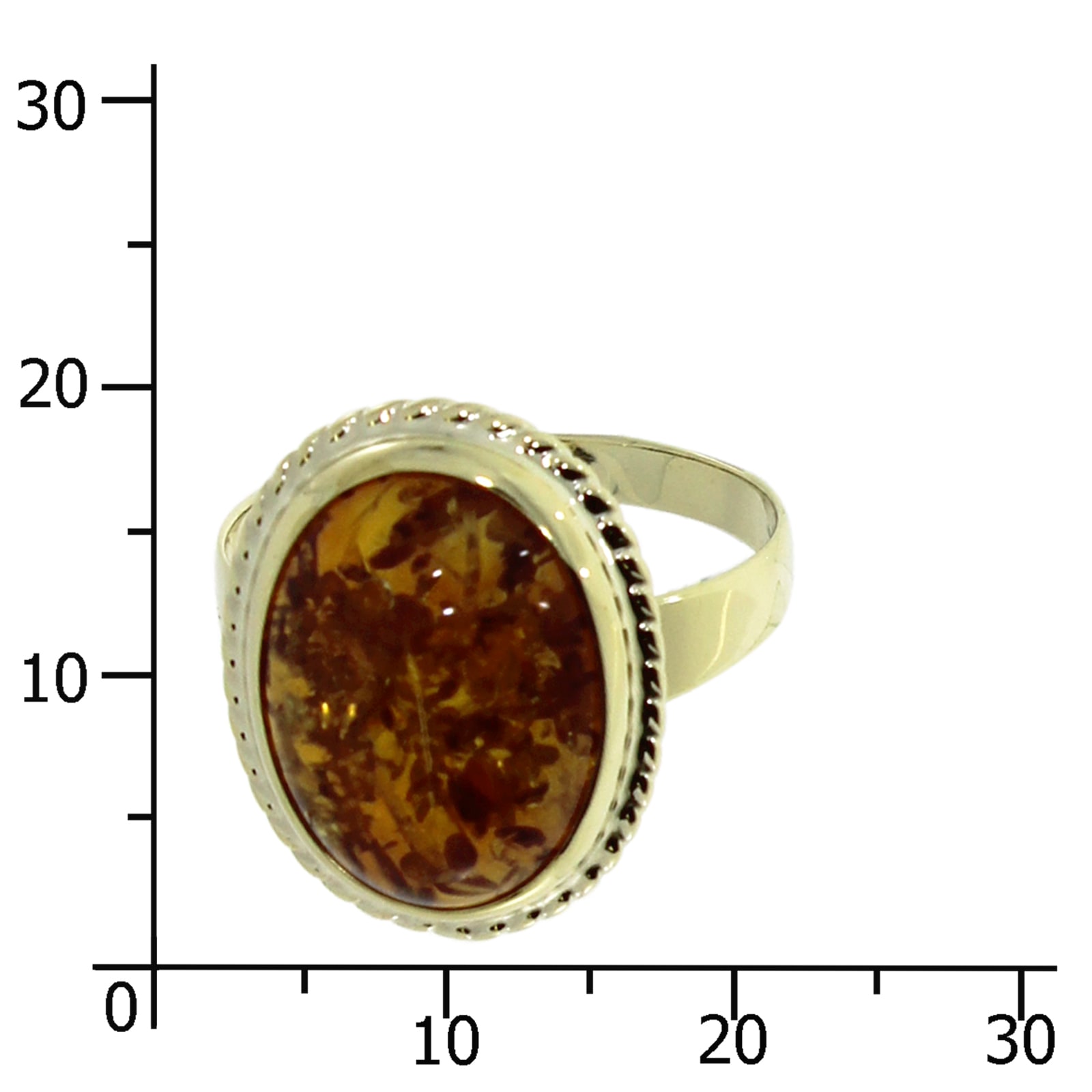 OSTSEE-SCHMUCK Solitärring »- Jolin - Gold 333/000 - Bernstein«