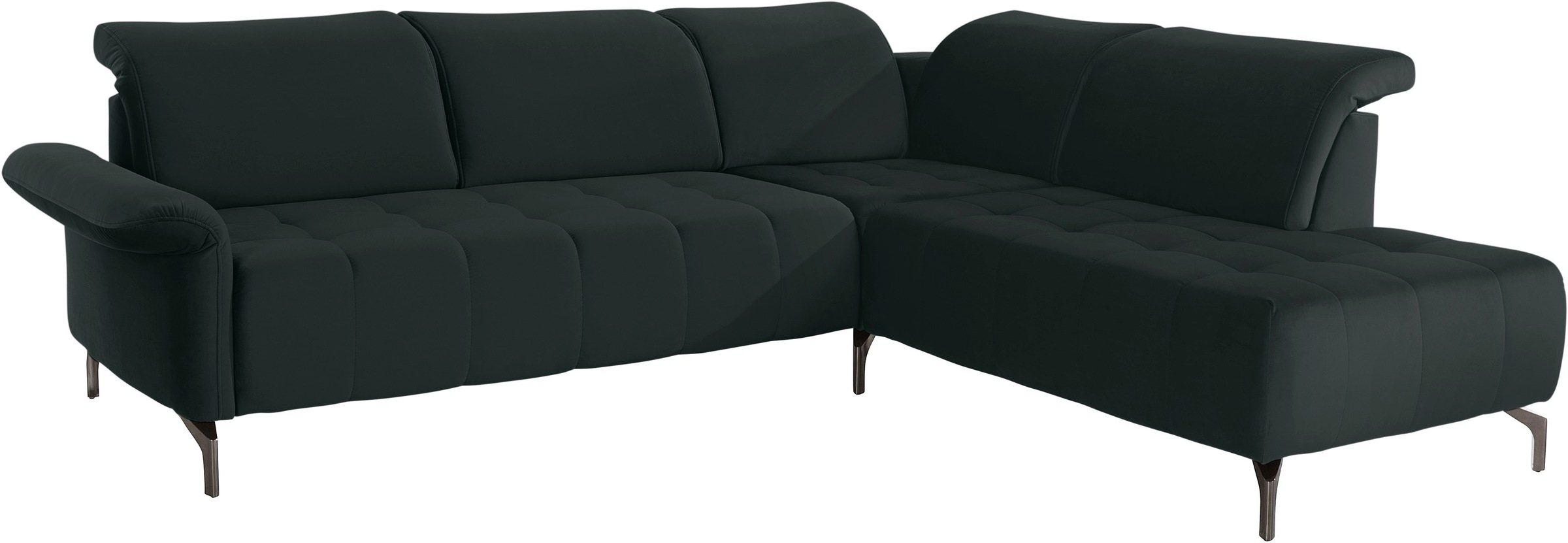 INOSIGN Ecksofa »Fresh L-Form«, Federkern, wahlweise Kopfteilverstellung und motorischer Vorziehsitz