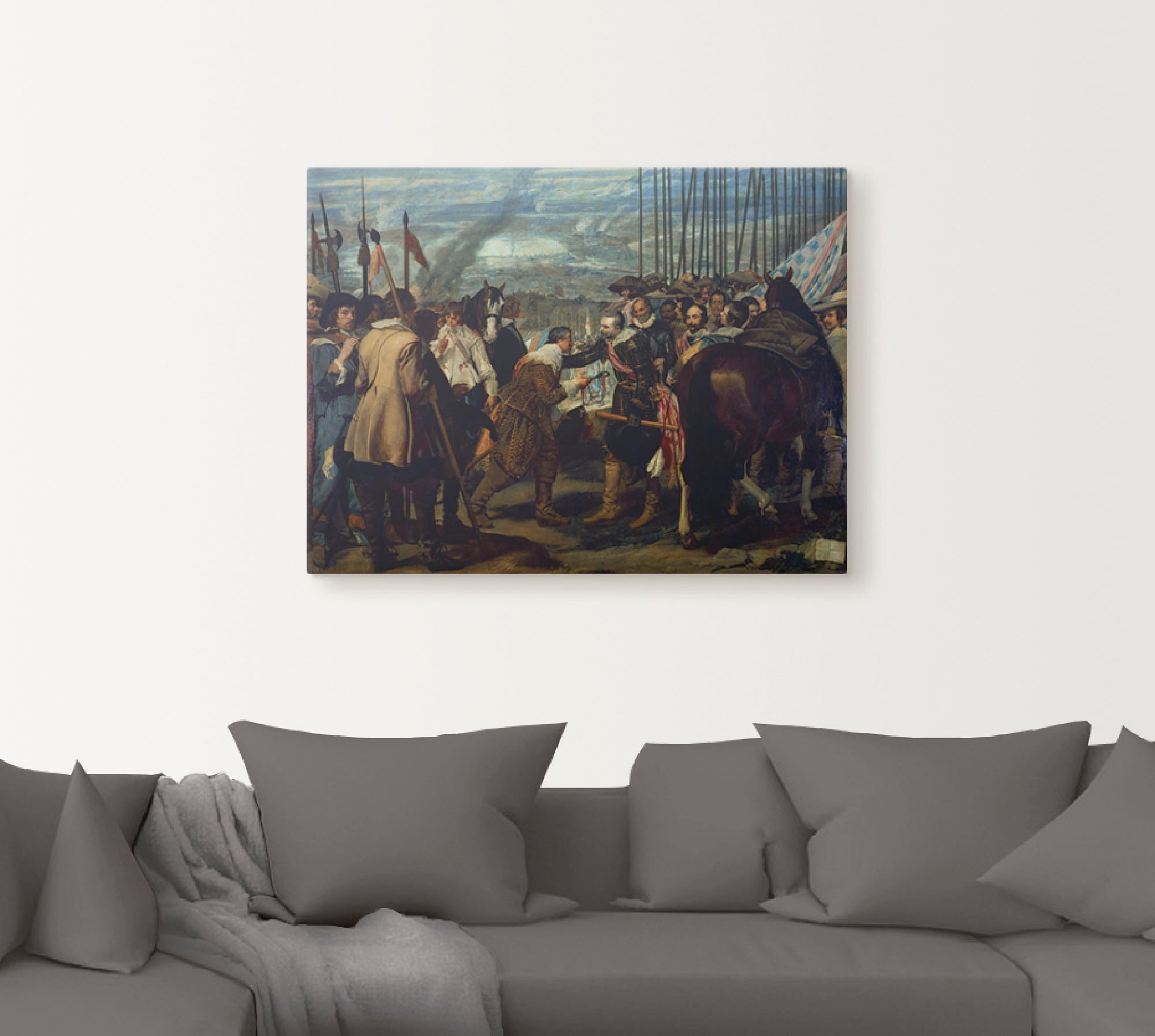 Artland Wandbild »Die Übergabe von Breda. 1634/1635«, Gruppen & Familien, (1 St.), als Leinwandbild, Wandaufkleber oder Poster in versch. Größen