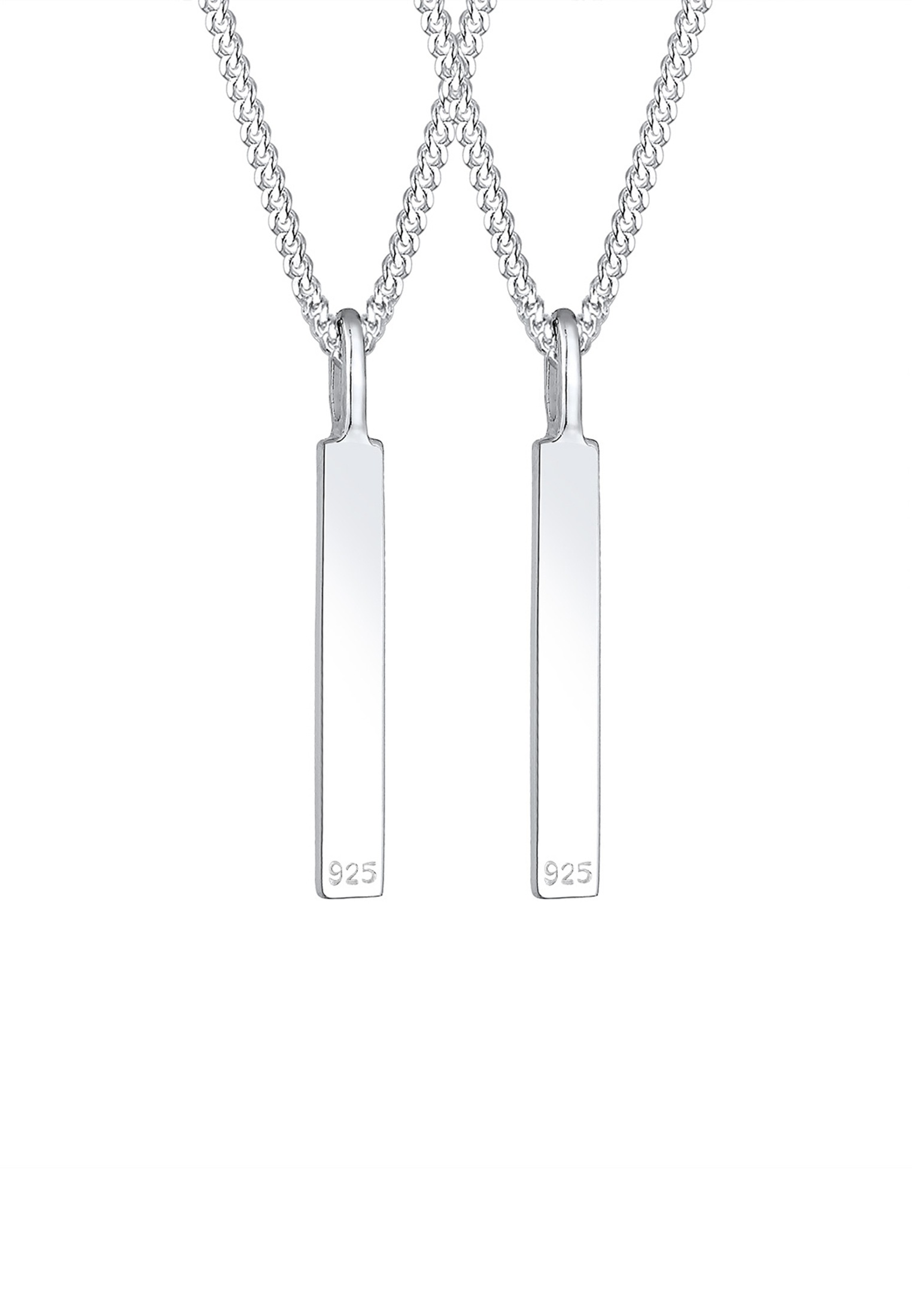 Elli Ketten-Set »Halskette Freundin Schriftzug Wording Forever 925 Sterling Silber«