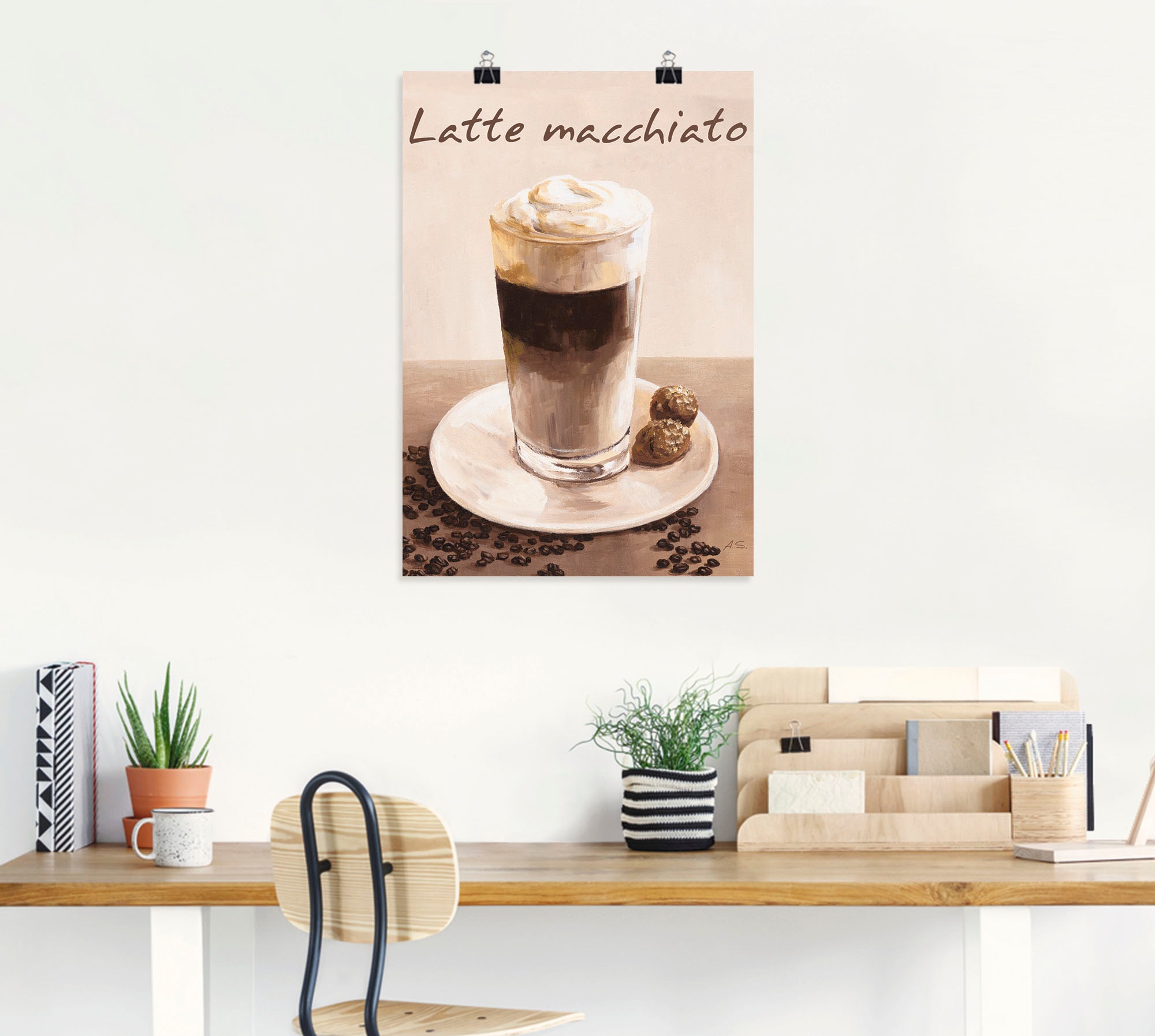 Artland Wandbild »Latte Macchiato - Kaffee«, Kaffee Bilder, (1 St.), als Poster, Wandaufkleber in verschied. Größen